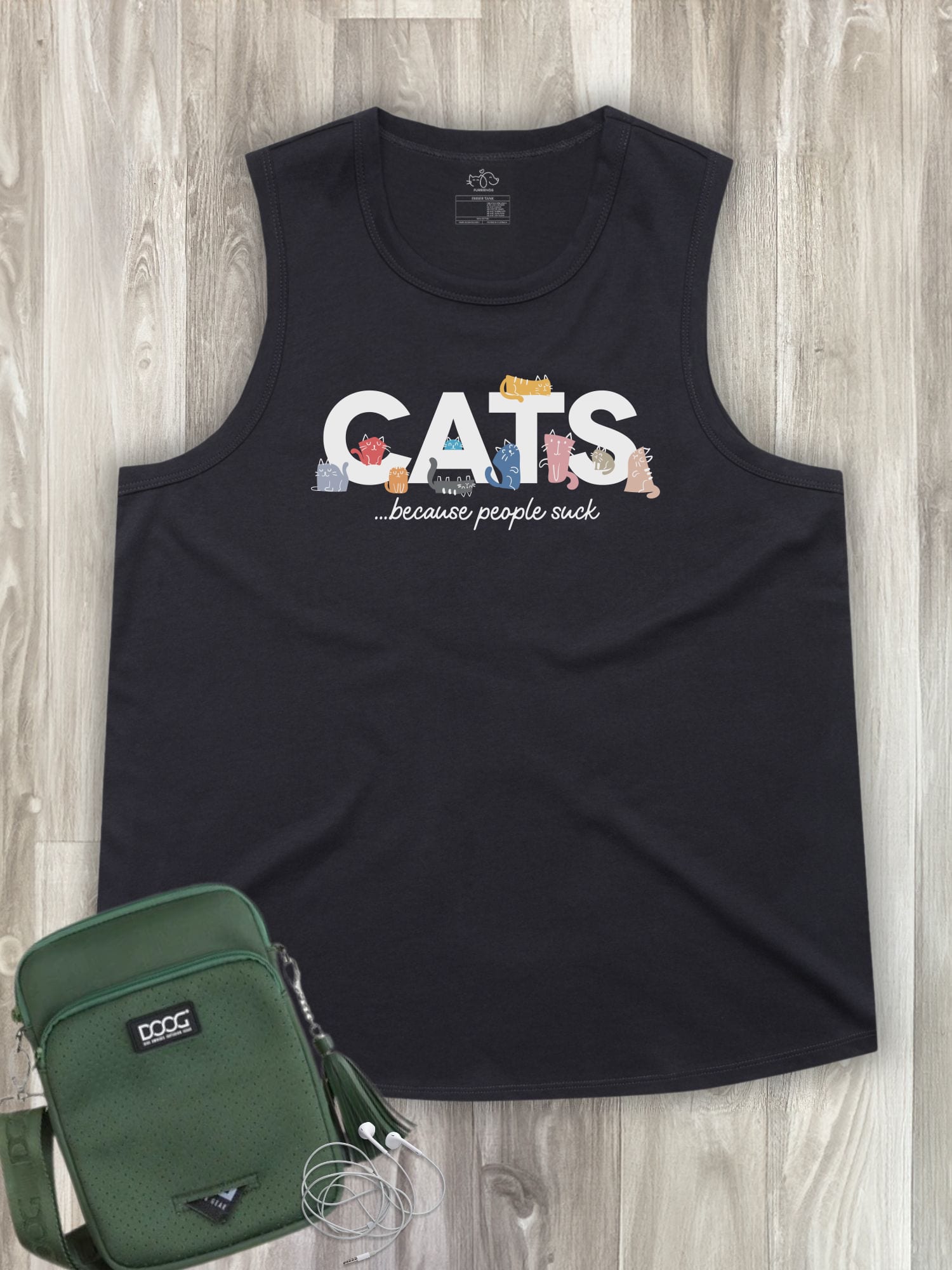 Cats Because People Suck Ember Women's Tank
