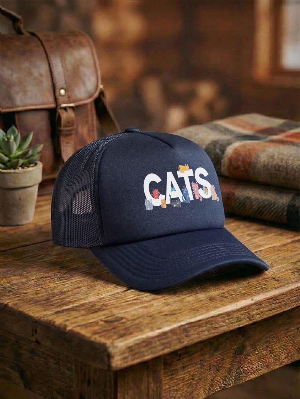 Cats Because People Suck Foam Trucker Cap