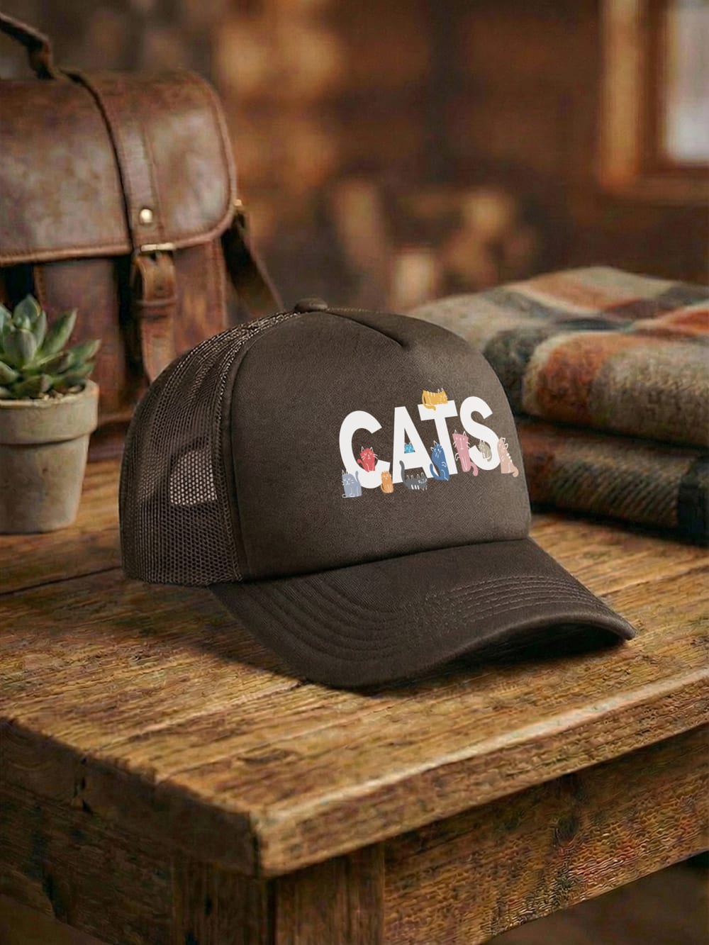 Cats Because People Suck Foam Trucker Cap