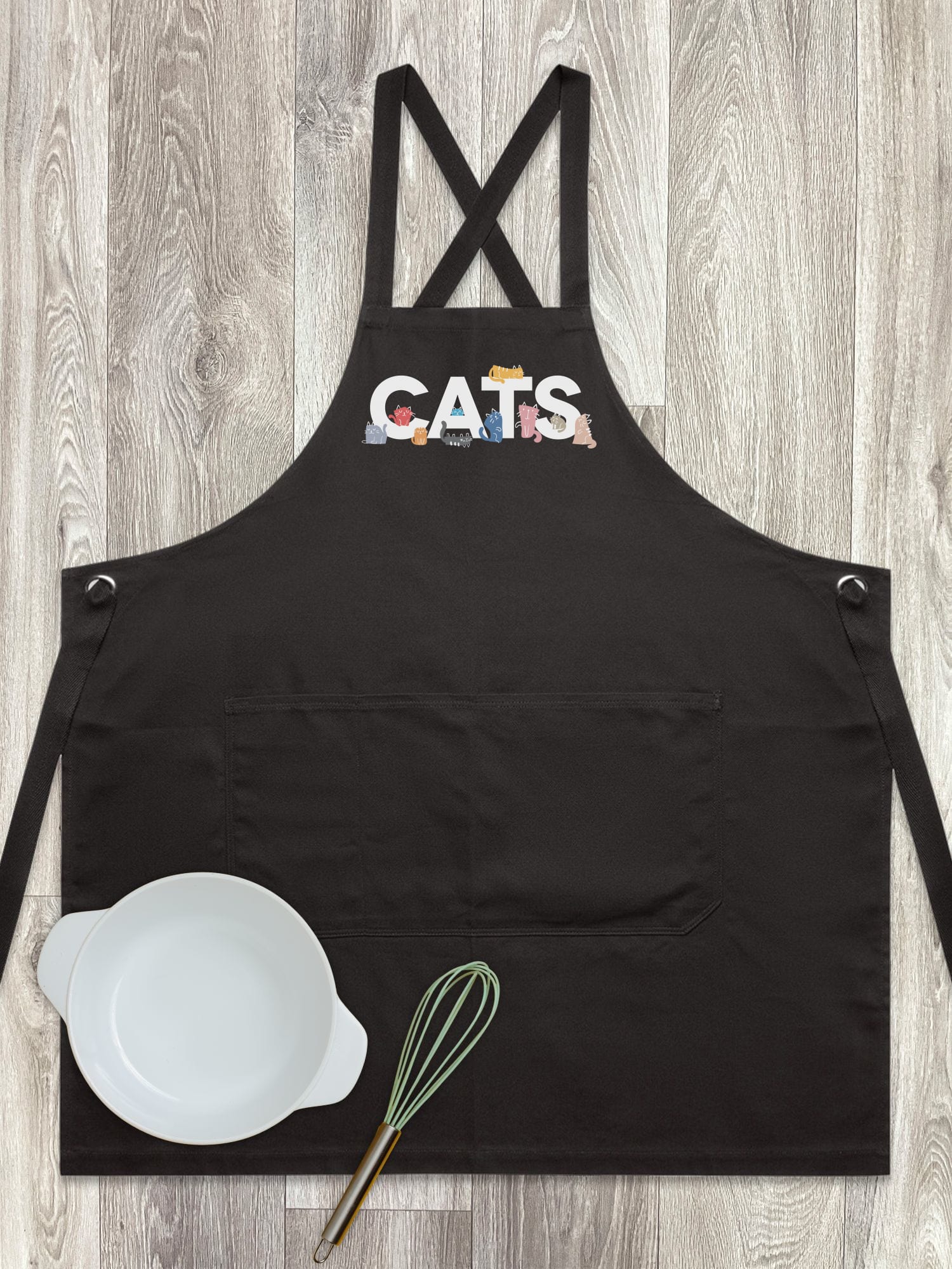 Cats Because People Suck Jarrah Crossback Apron