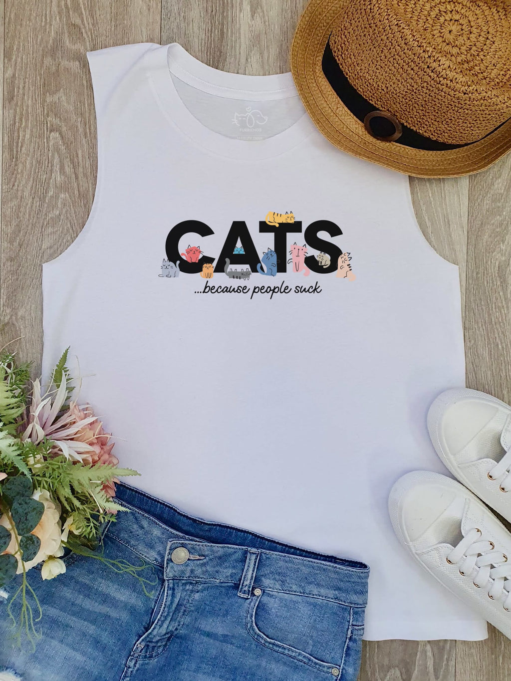 Cats Because People Suck Marley Tank