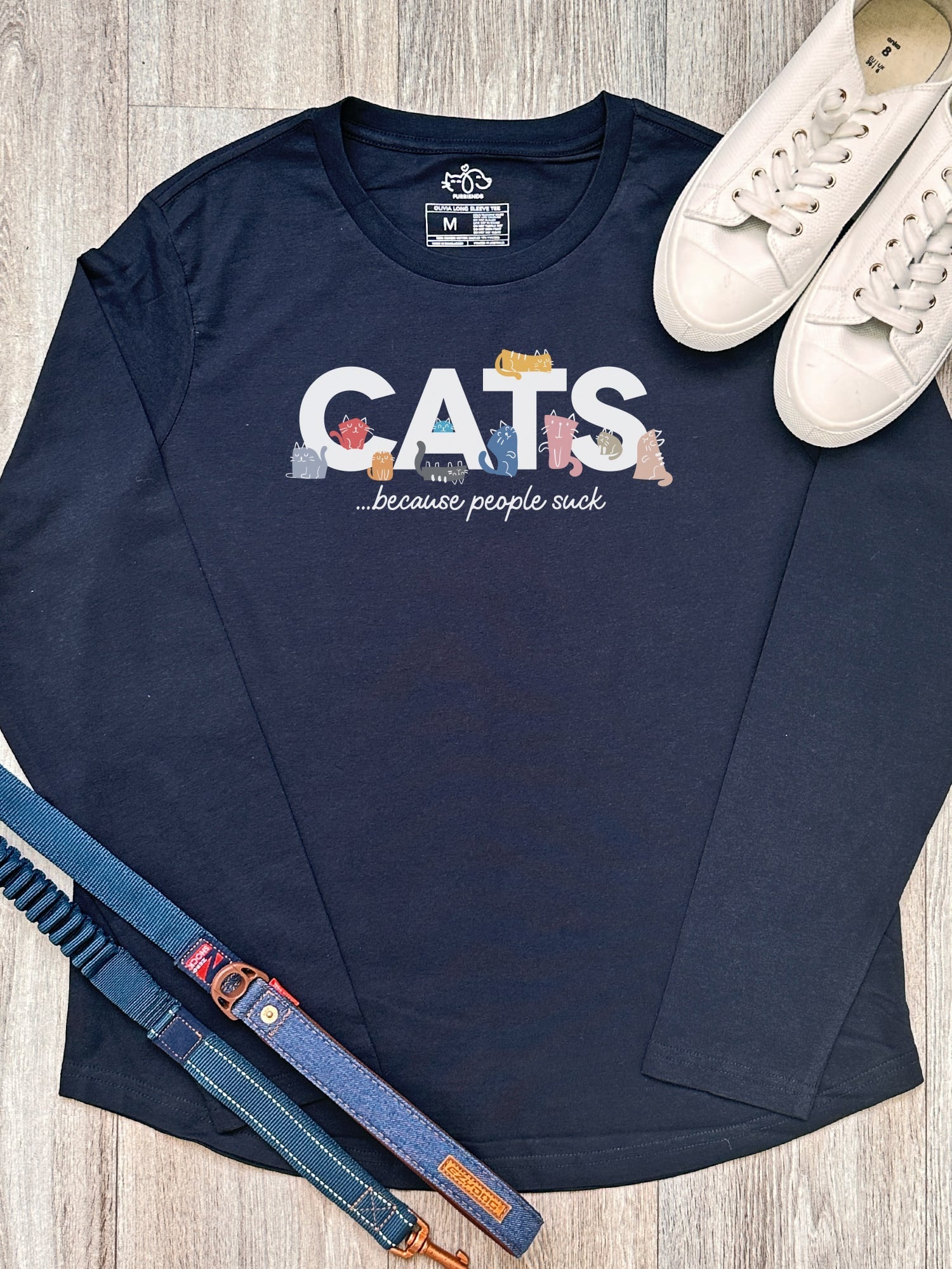 Cats Because People Suck Olivia Women's Long Sleeve Tee