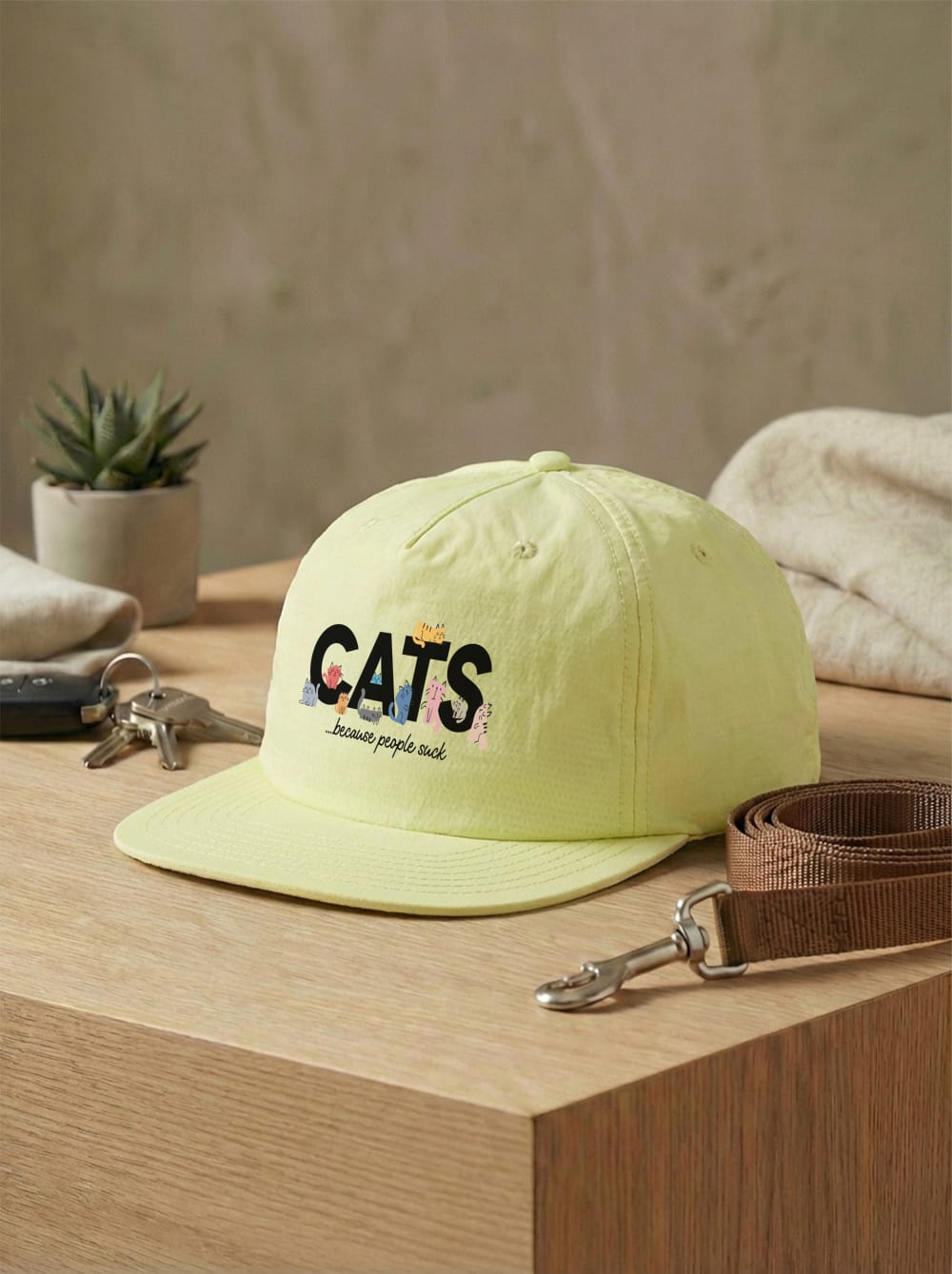 Cats Because People Suck Quick Dry Cap