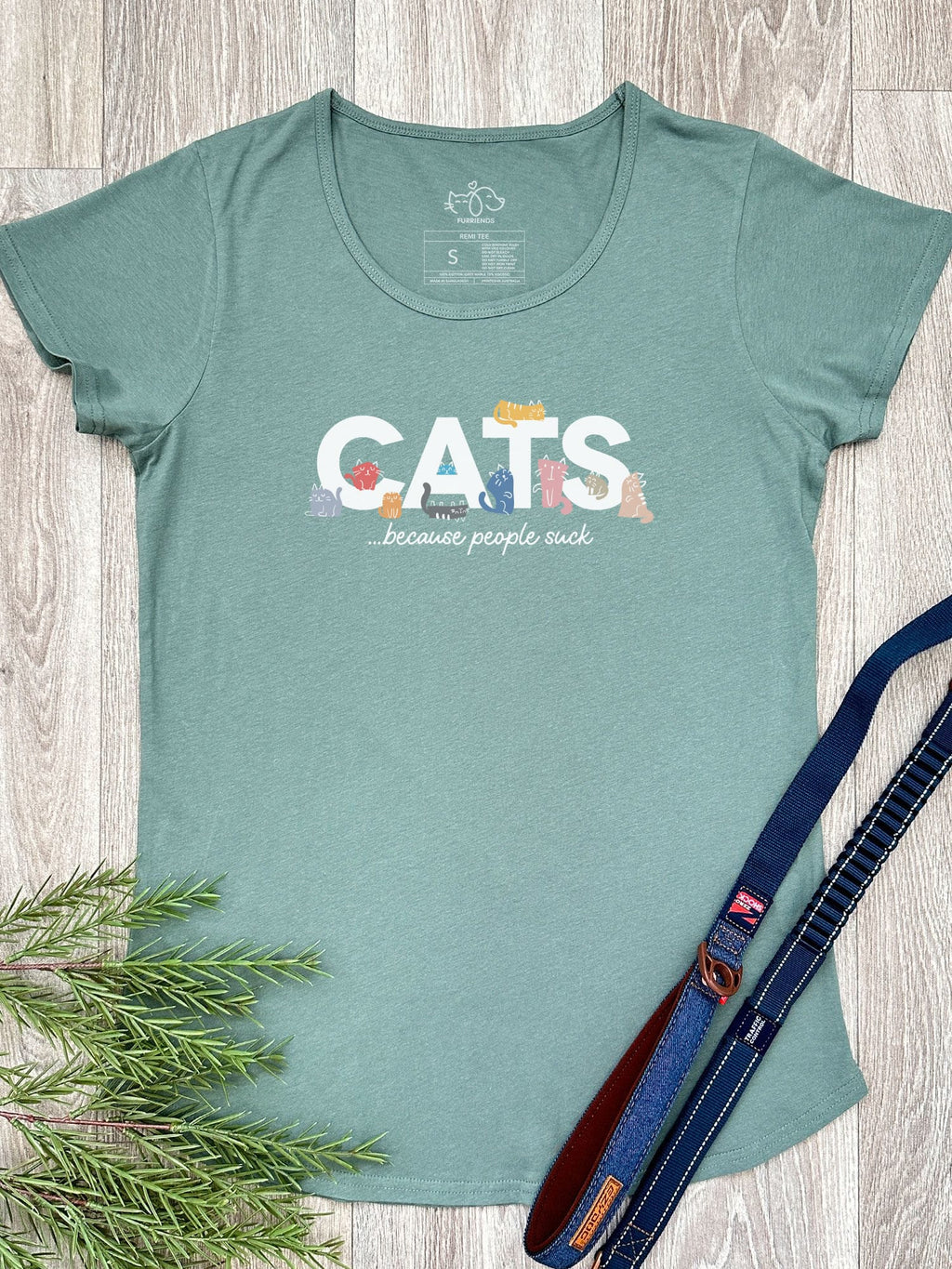 Cats Because People Suck Remi Women's Scoop Neck Tee