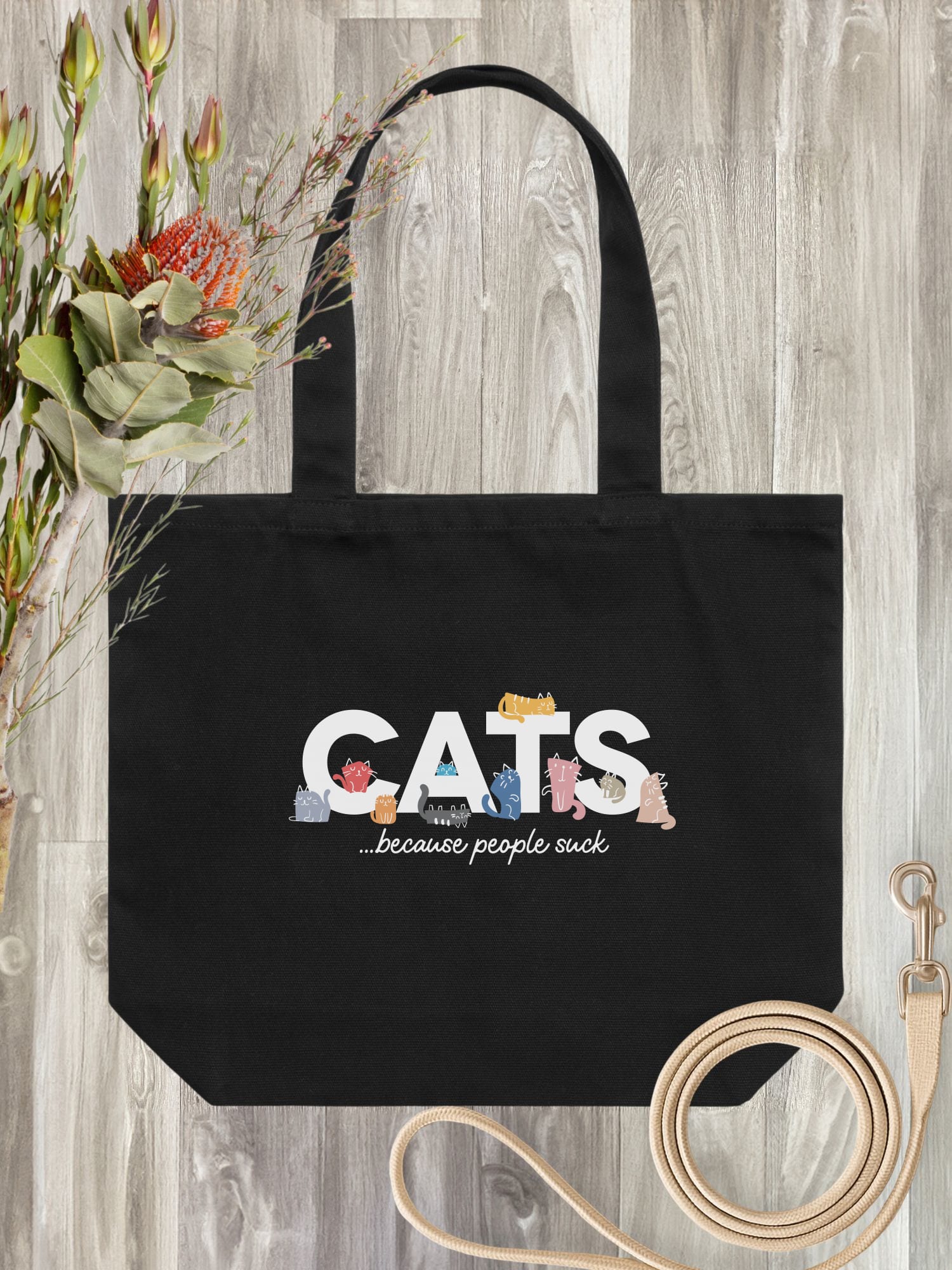 Cats Because People Suck Stella Tote
