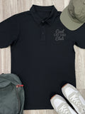 Cool Cat Dad Club Signature Script Polo Shirt