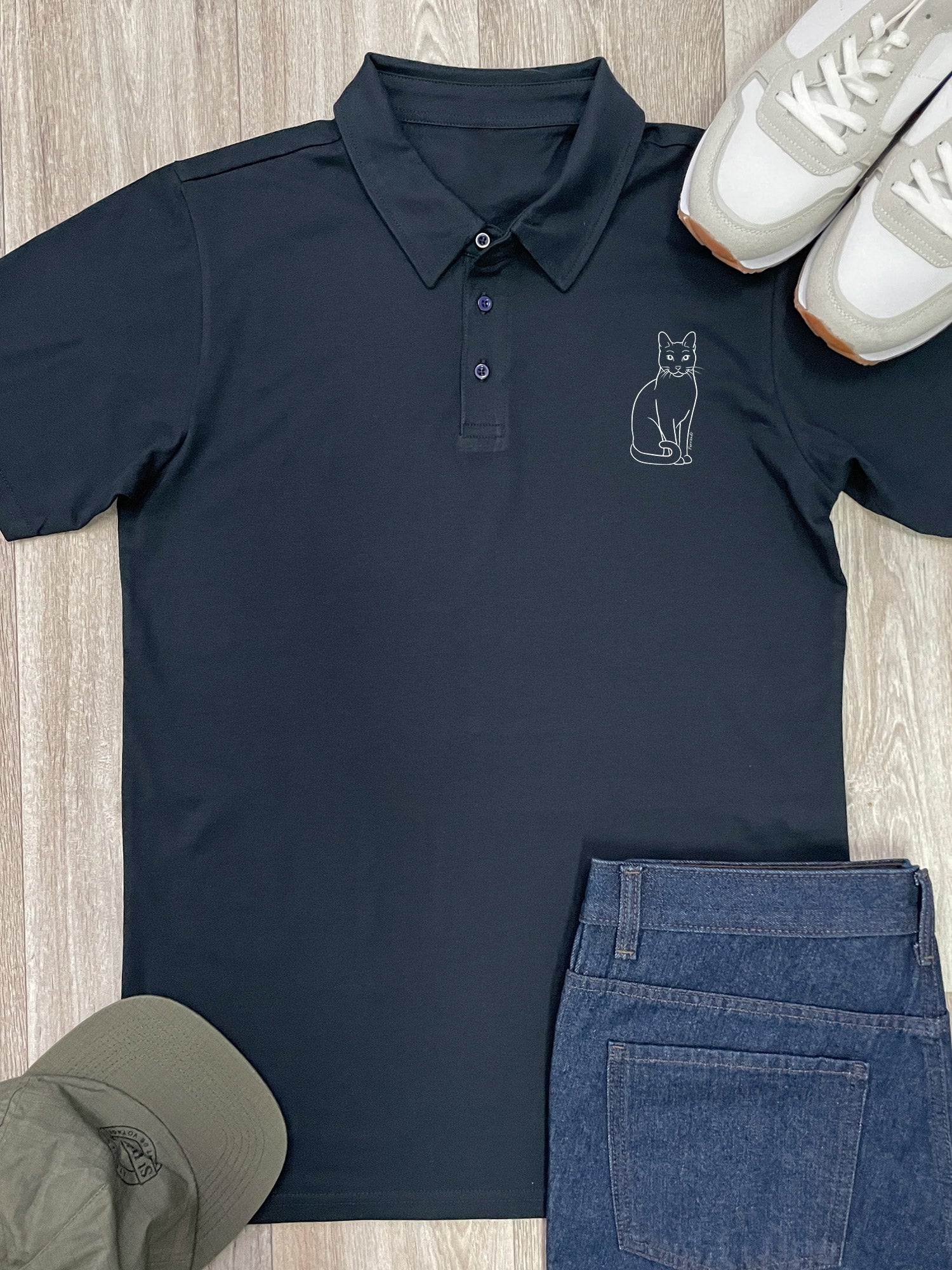 Russian Blue Unisex Polo Shirt