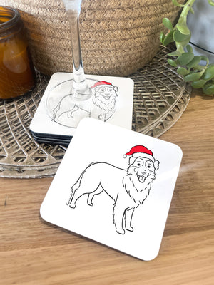 Australian Shepherd Christmas Edition Coaster