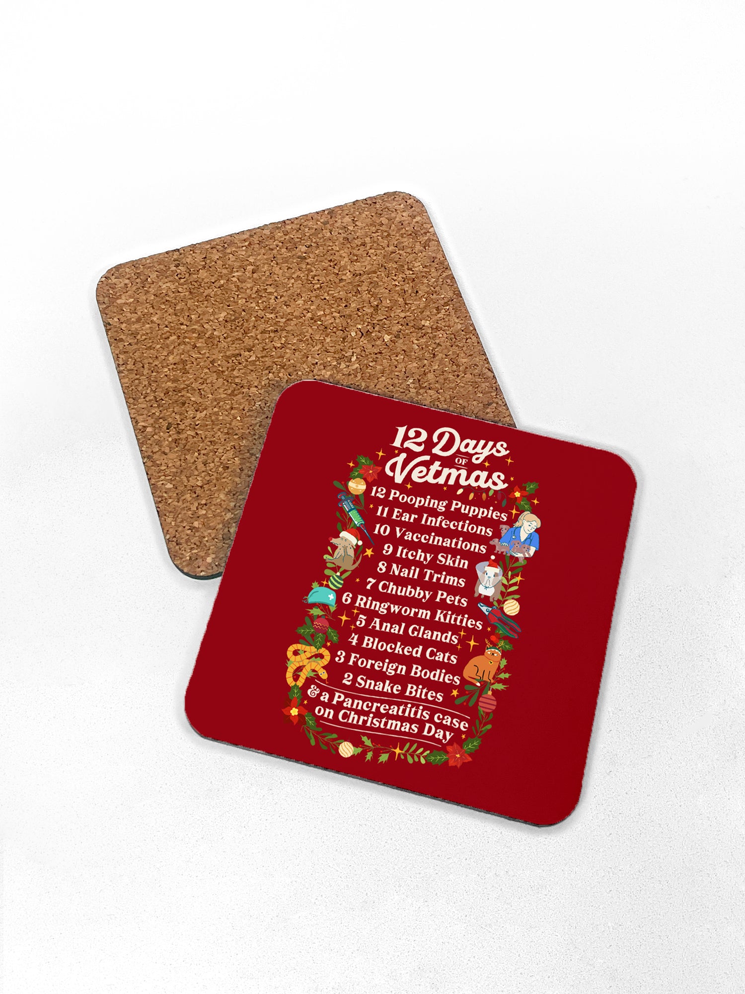 12 Days Of Vetmas Coaster