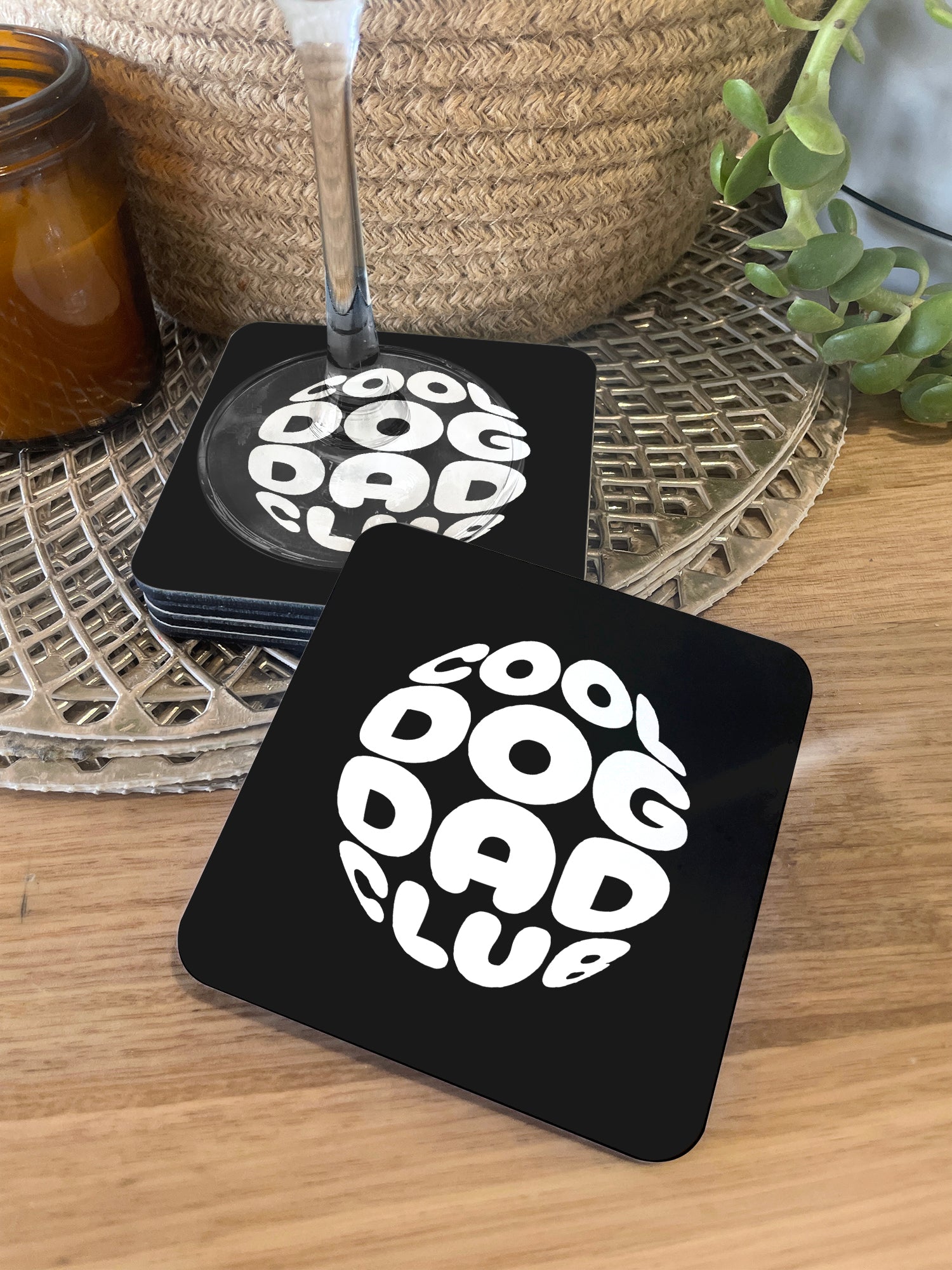 Cool Dog Dad Club Orb Coaster