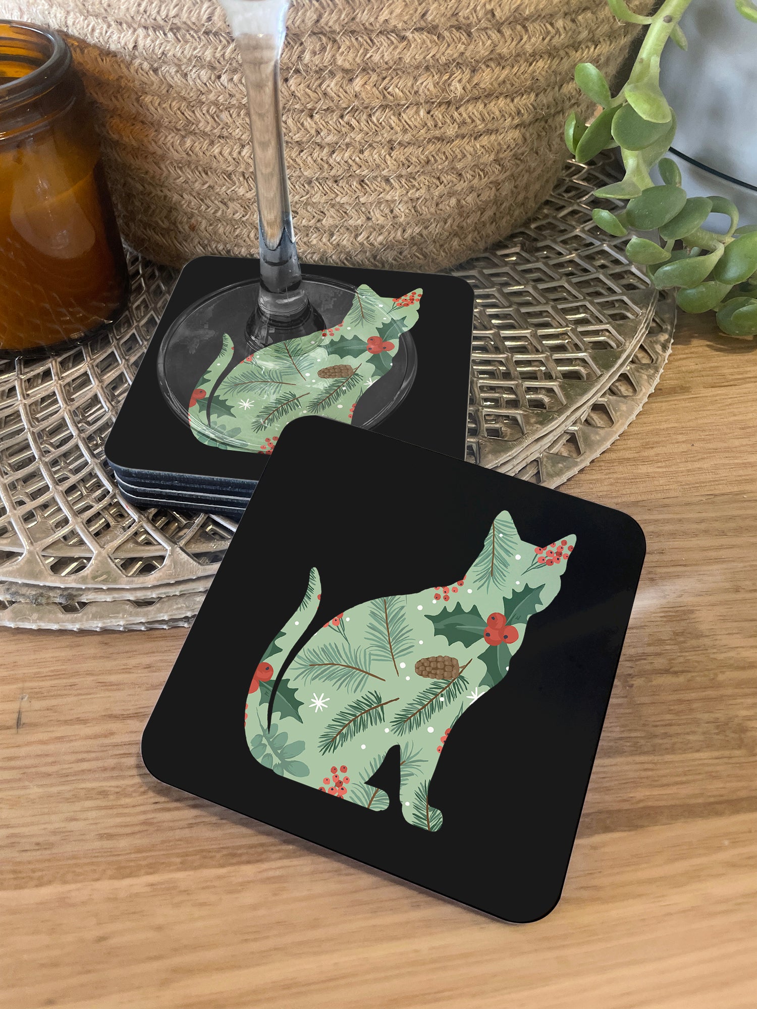 Feline Festive Coaster