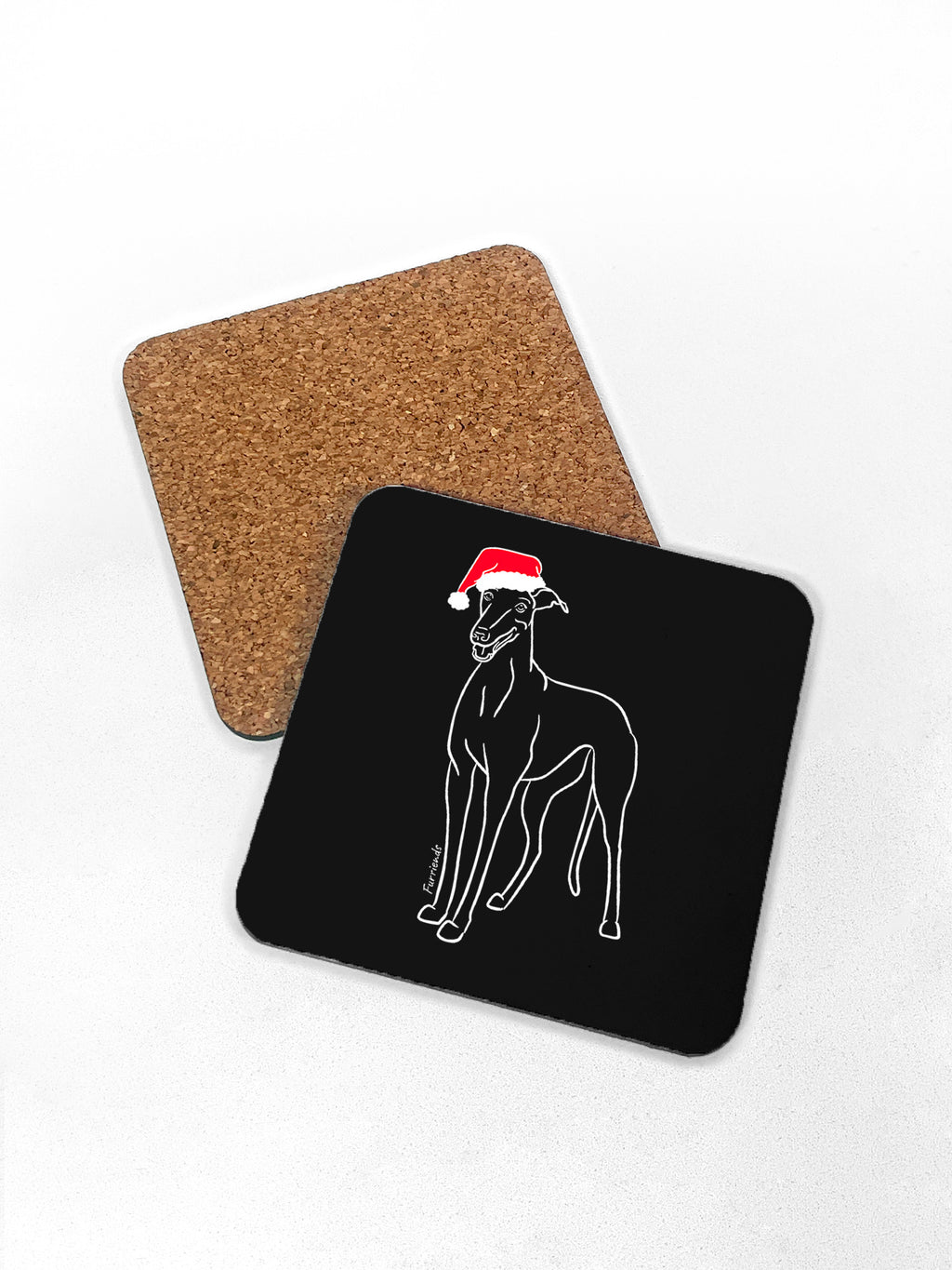 Greyhound Christmas Edition Coaster
