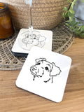 Jack Russell Terrier (Rough Coat) Coaster