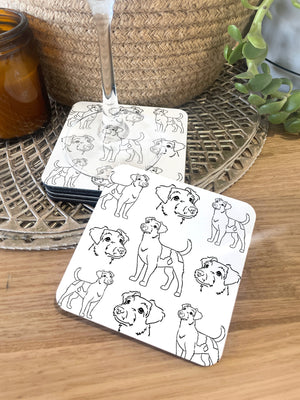 Jack Russell Terrier (Rough Coat) Coaster