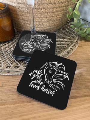 Just A Girl Who Loves Horses Coaster