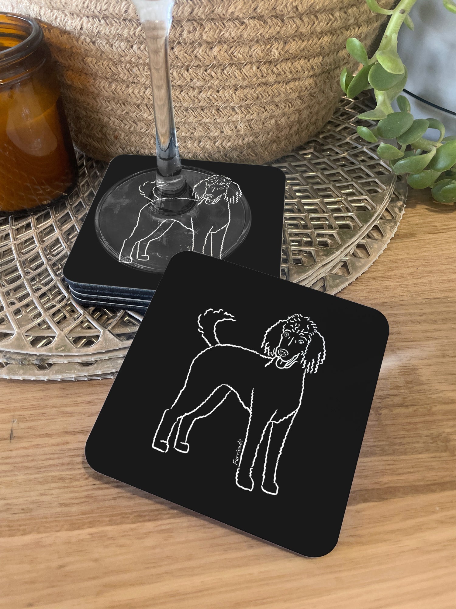 Standard Poodle Coaster