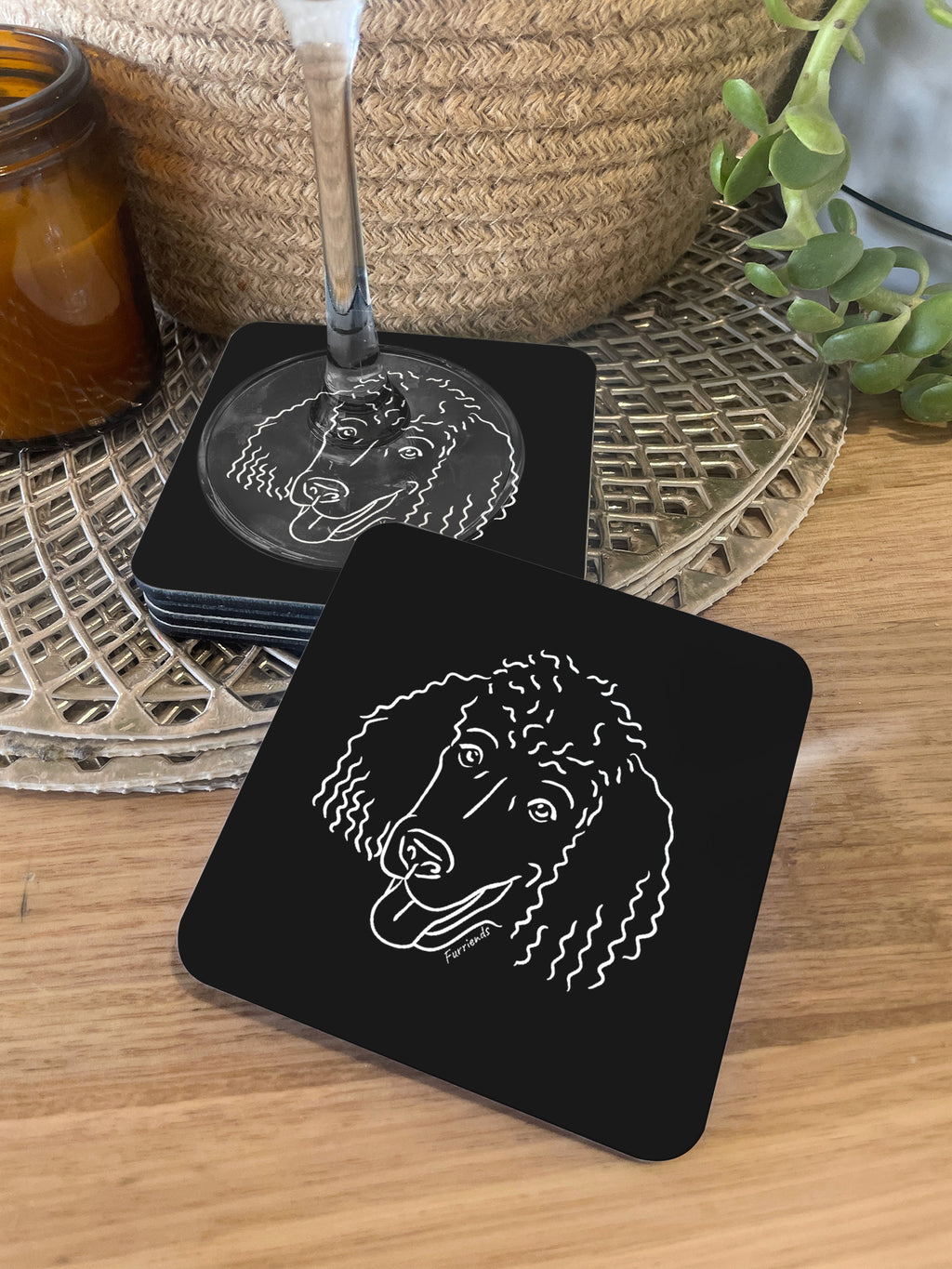Standard Poodle Coaster