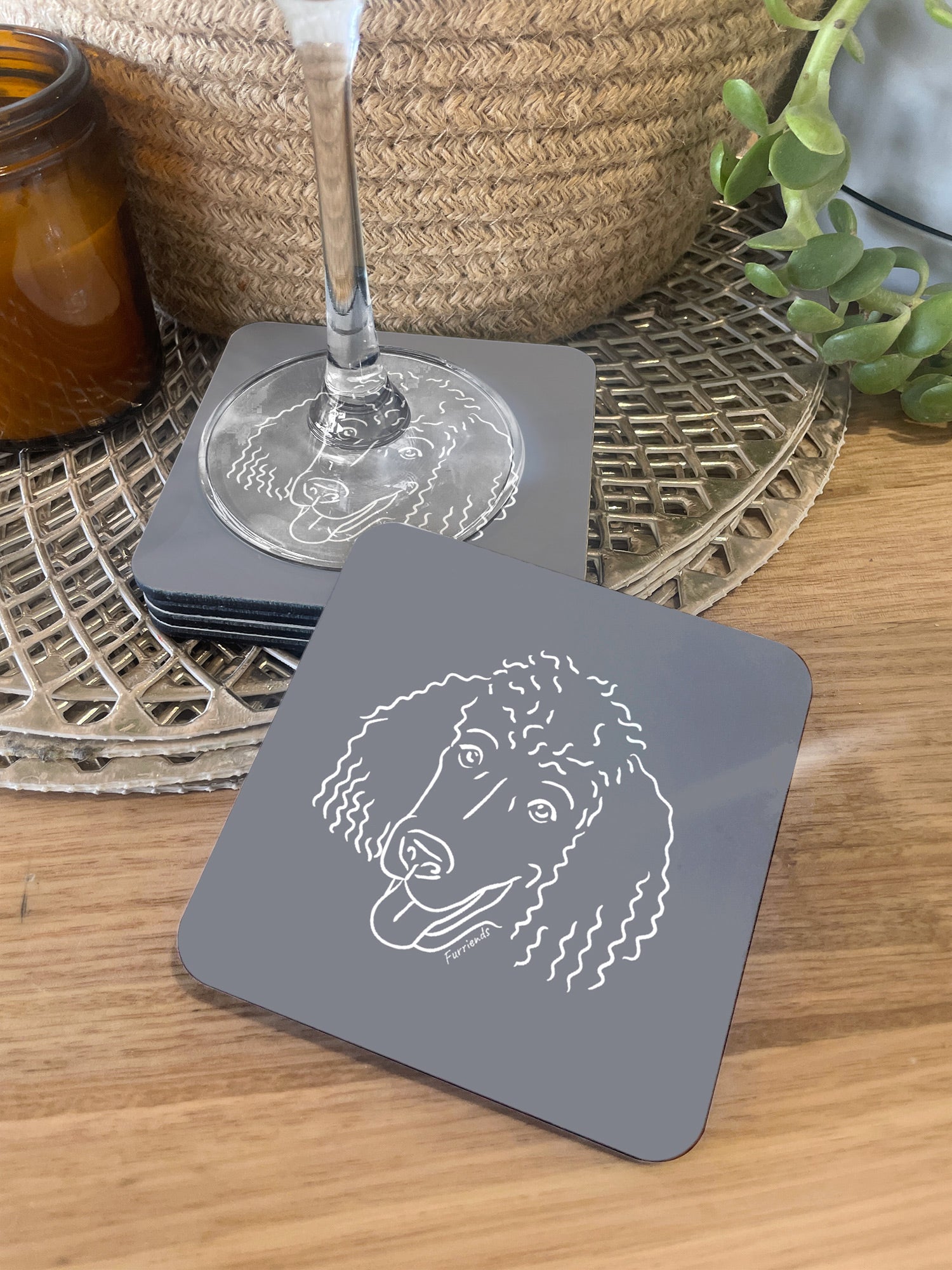 Standard Poodle Coaster