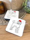 Poodle Christmas Edition Coaster