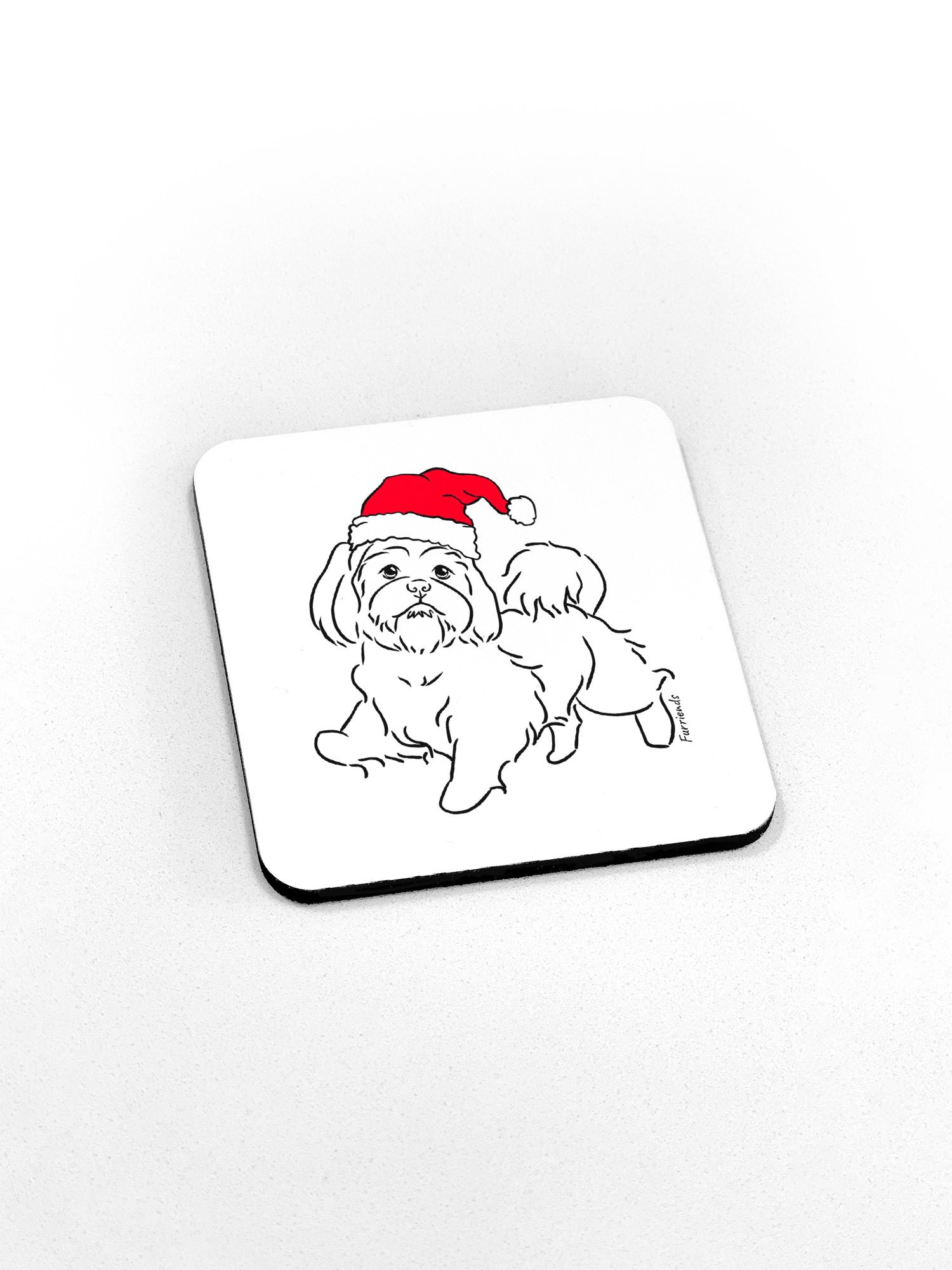 Shih Tzu Christmas Edition Coaster