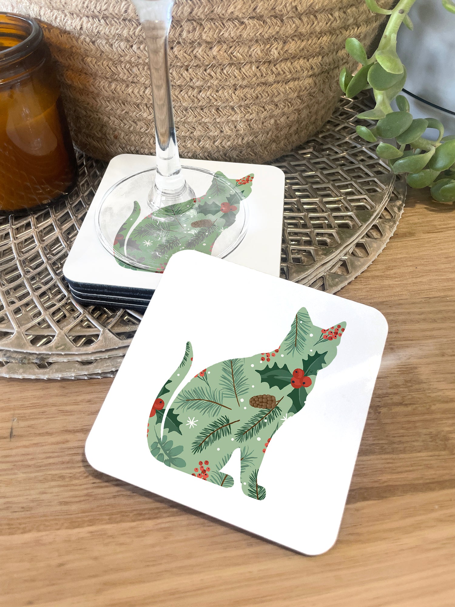 Feline Festive Coaster