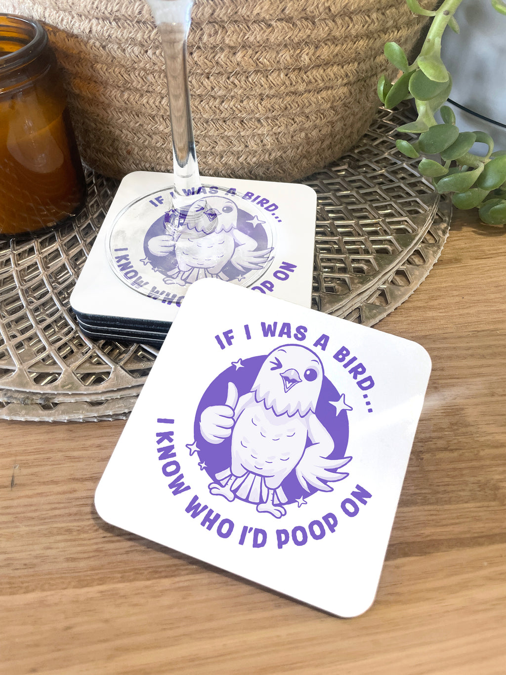 If I Was A Bird Coaster