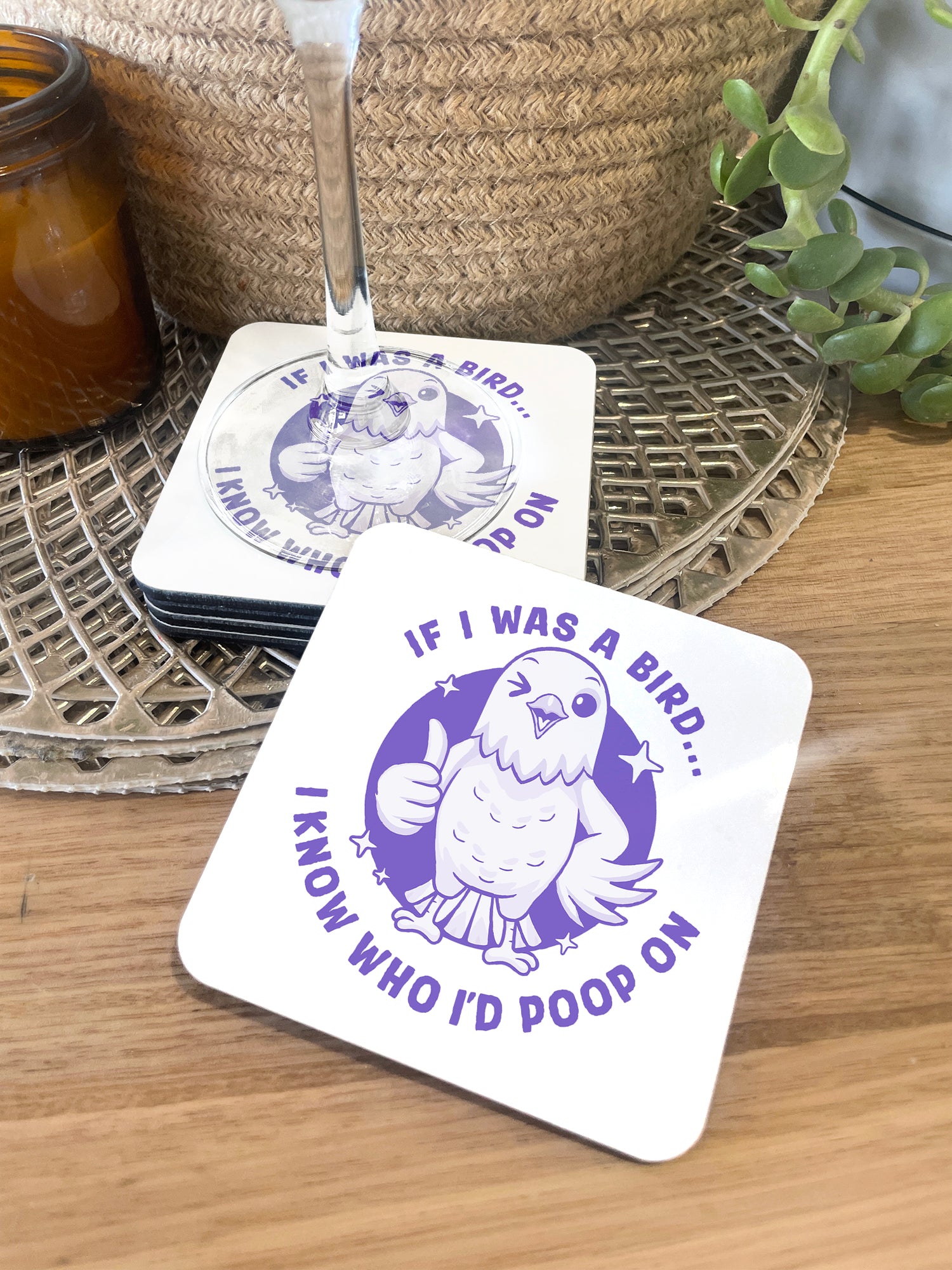 If I Was A Bird Coaster