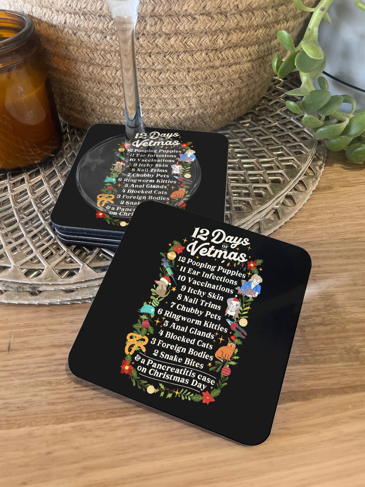 12 Days Of Vetmas Coaster