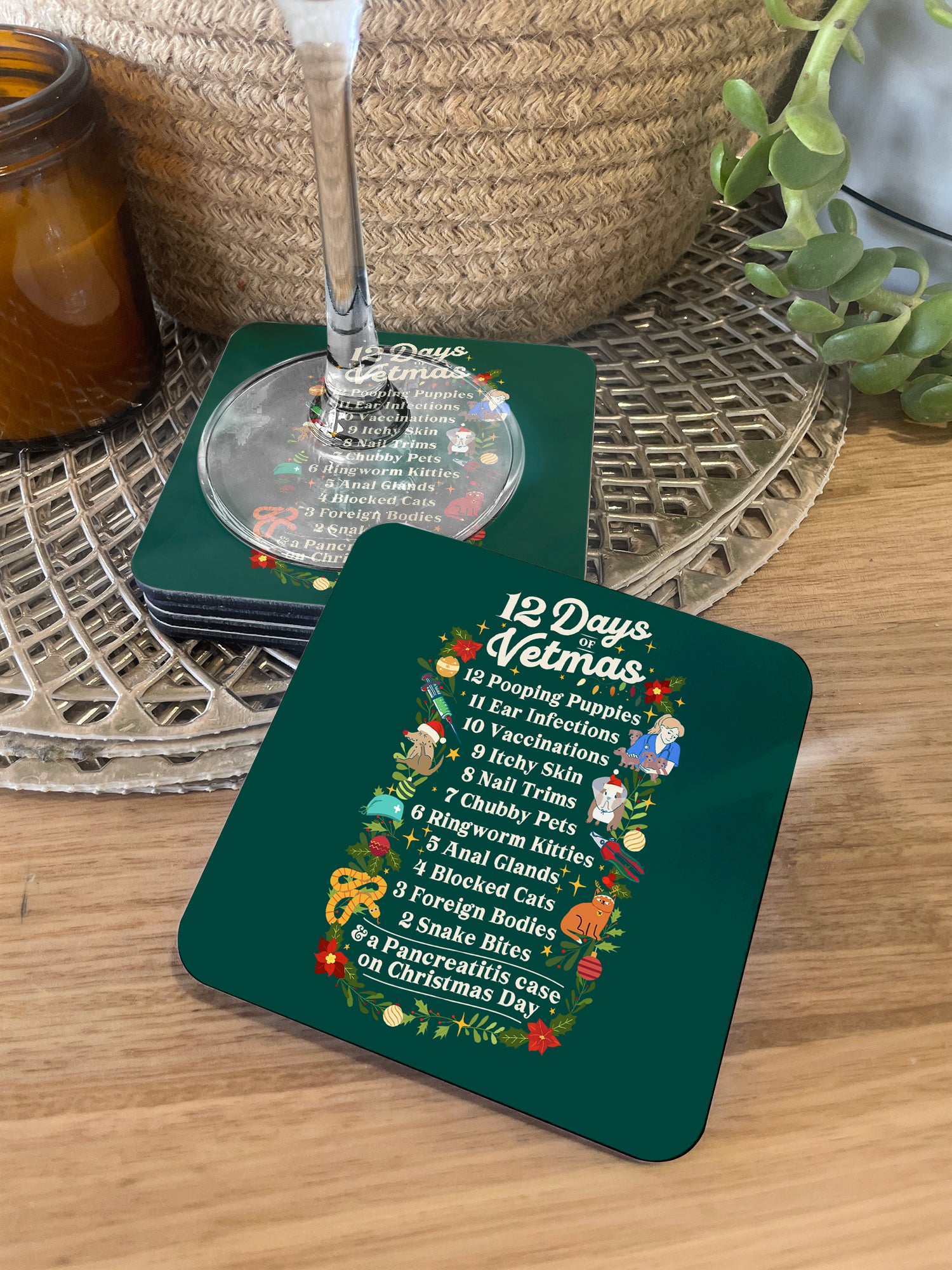 12 Days Of Vetmas Coaster