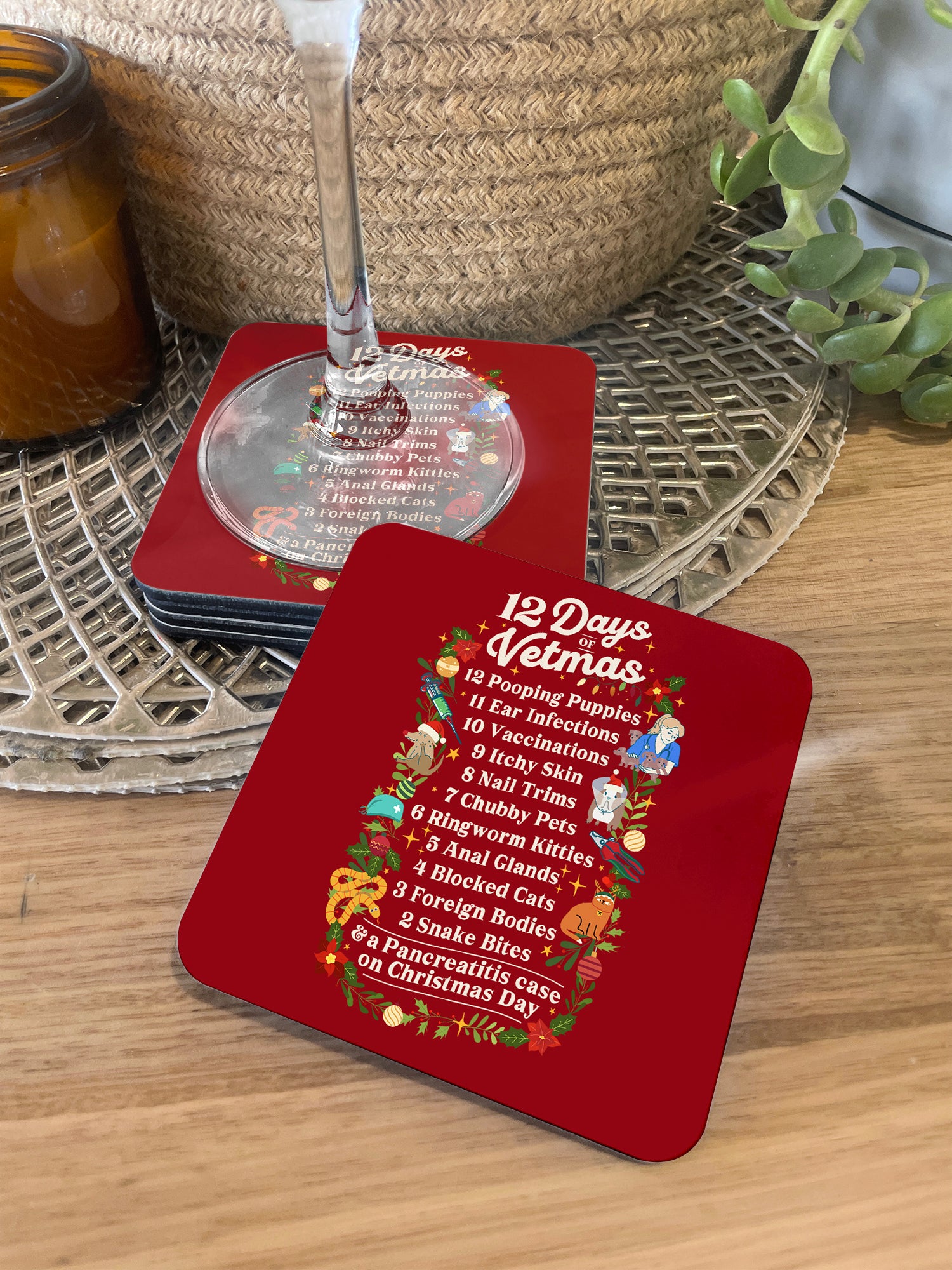 12 Days Of Vetmas Coaster