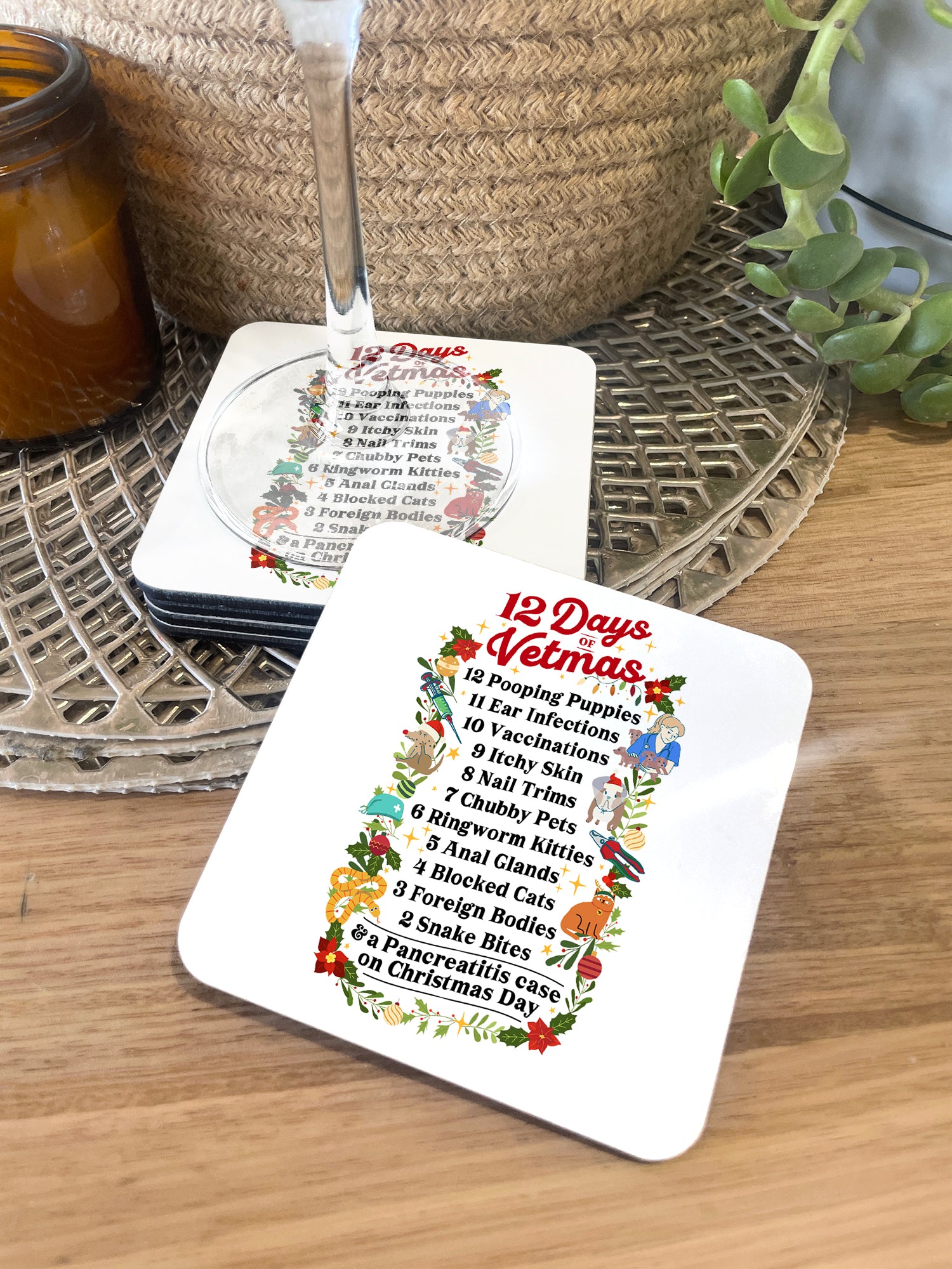 12 Days Of Vetmas Coaster