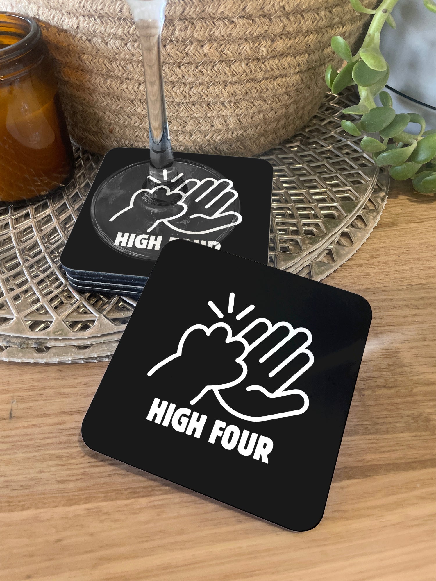 High Four Drink Coaster | Furriends Australia