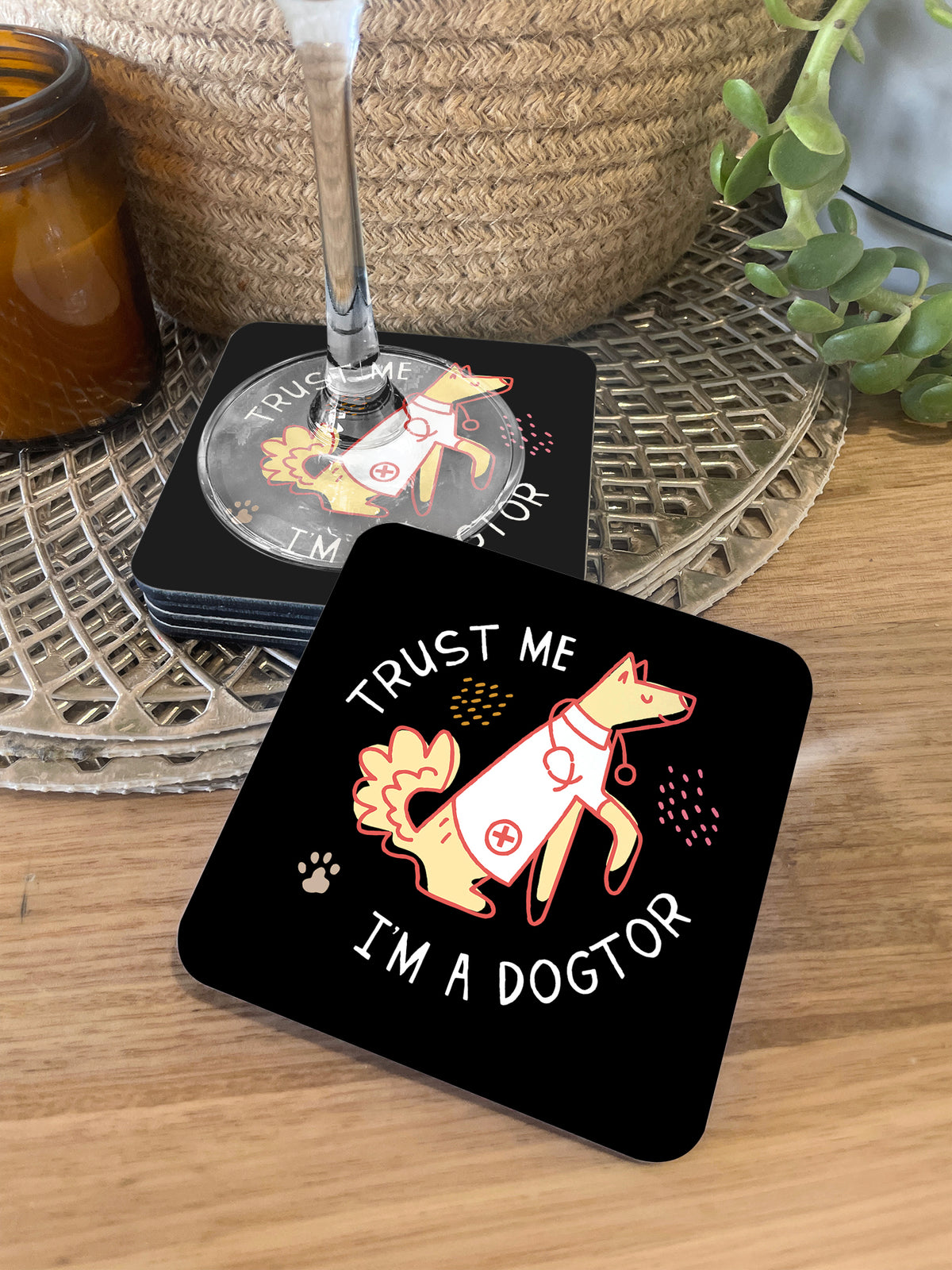 Trust Me I&#39;m A Dogtor Coaster