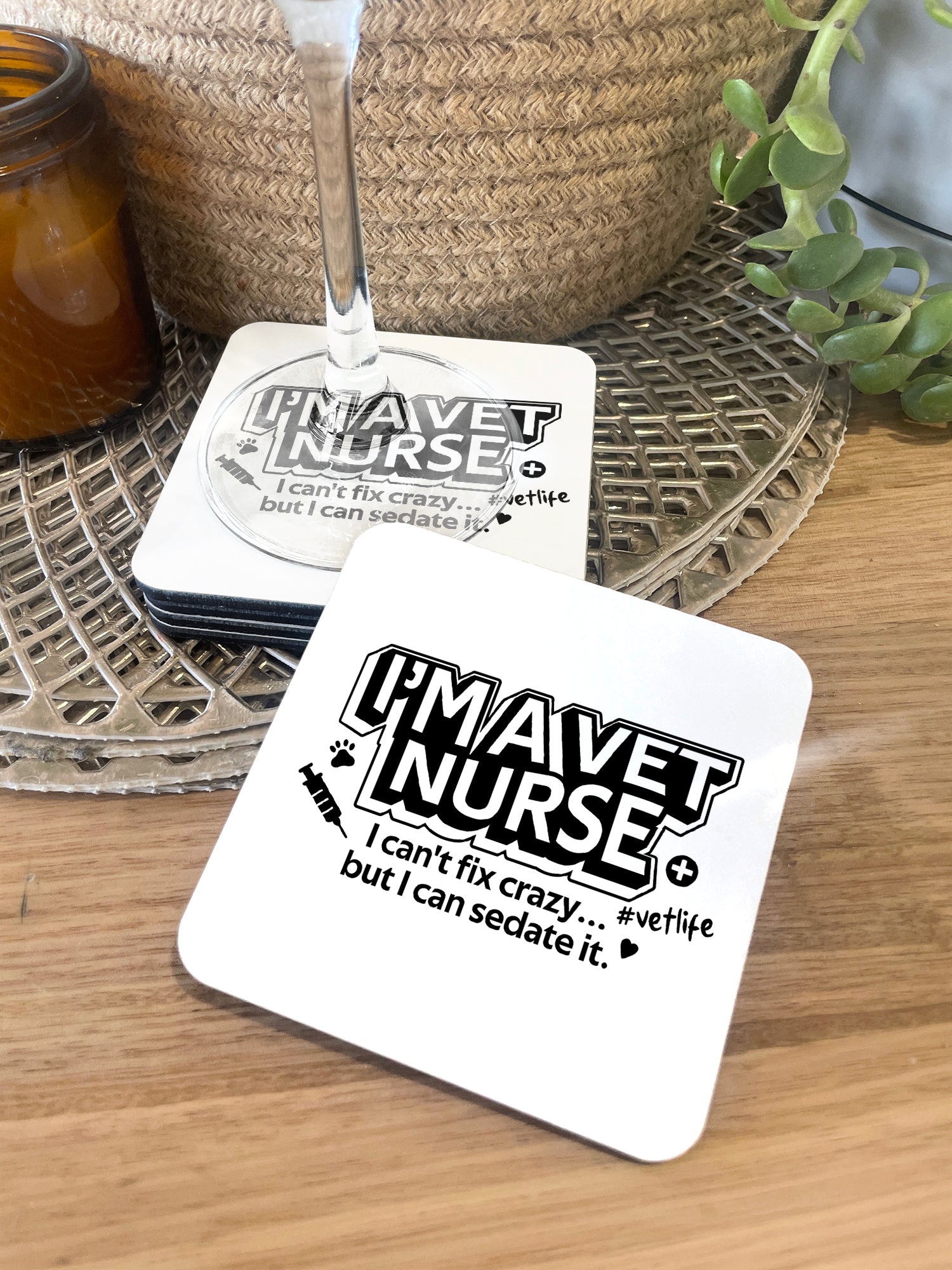 I'm A Vet Nurse Coaster