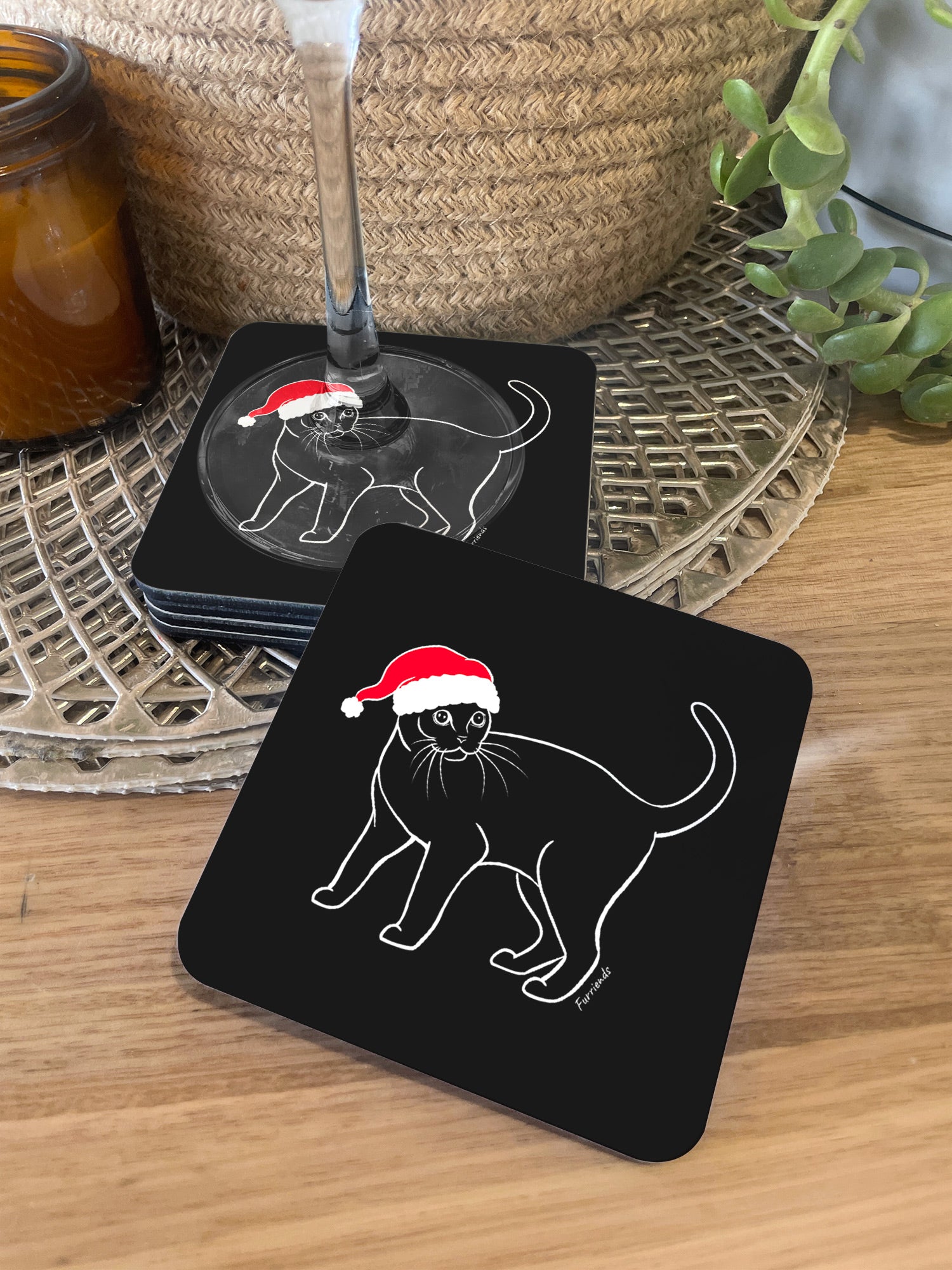 Burmese Christmas Edition Coaster