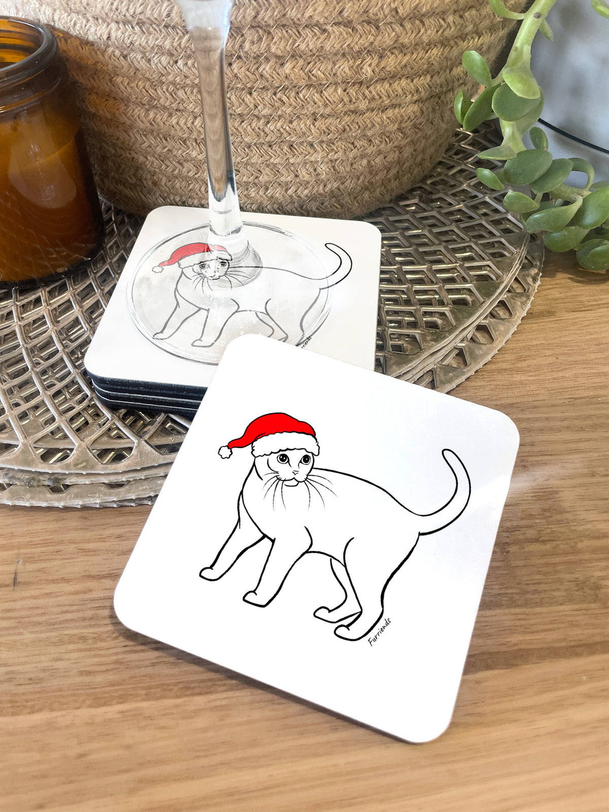 Burmese Christmas Edition Coaster