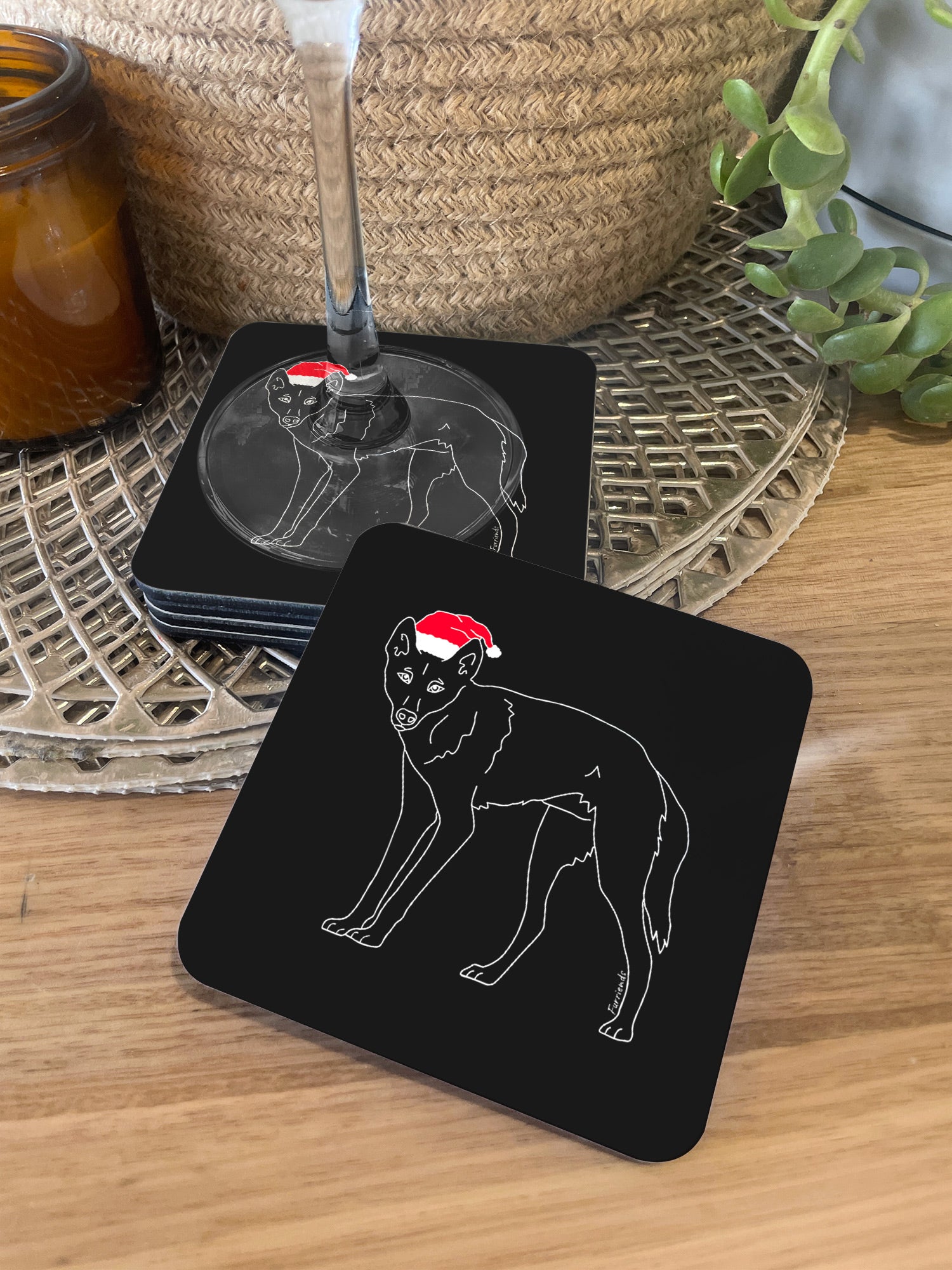 Dingo Christmas Edition Coaster