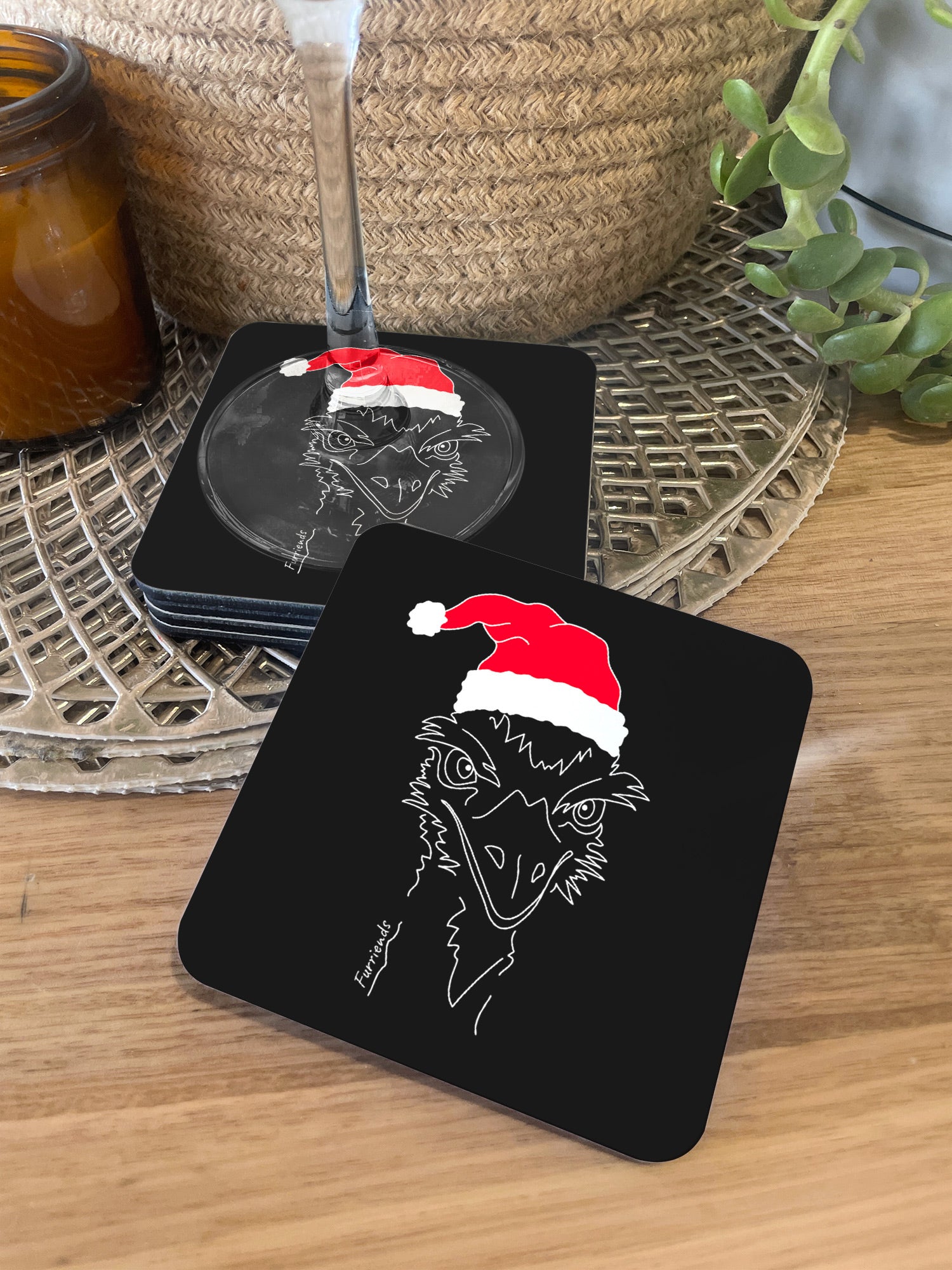 Emu Christmas Edition Coaster