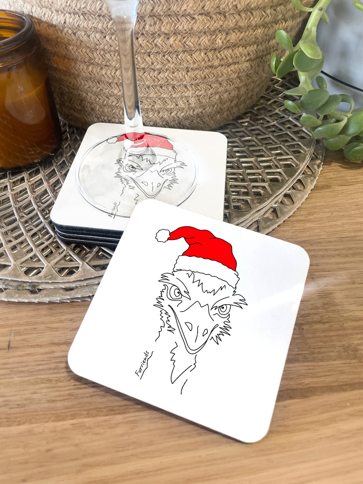 Emu Christmas Edition Coaster