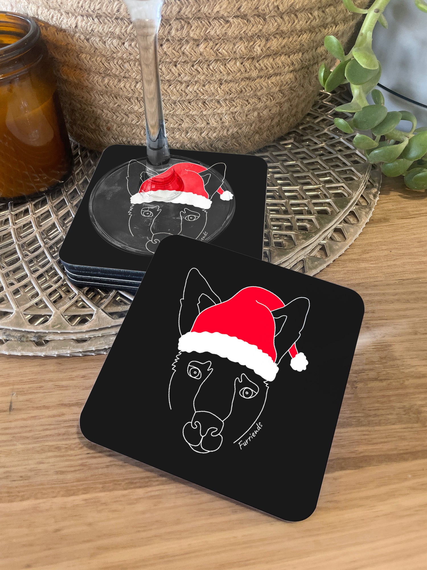 Kangaroo Christmas Edition Coaster