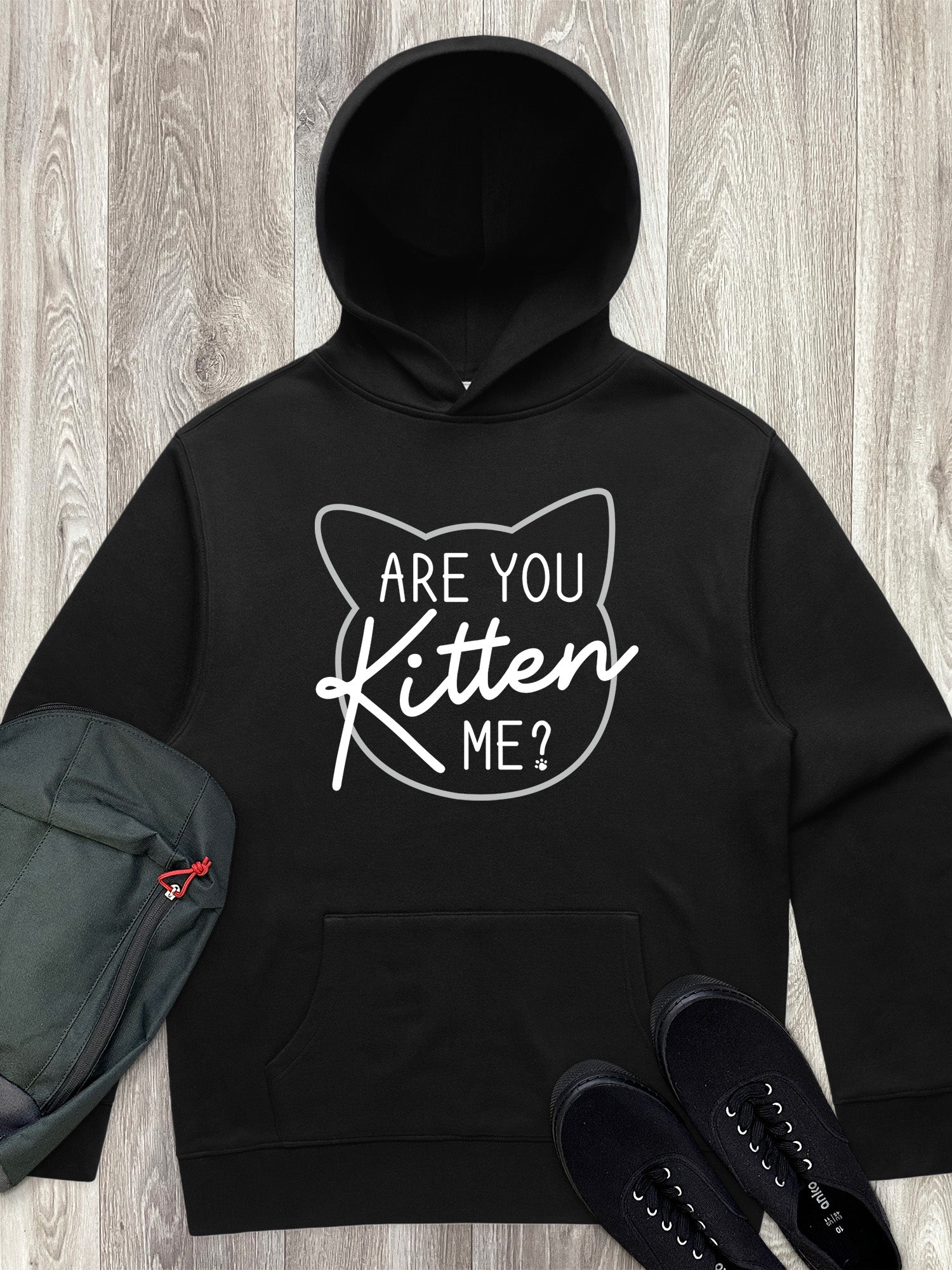 Are You Kitten Me Men's Comfort Hood