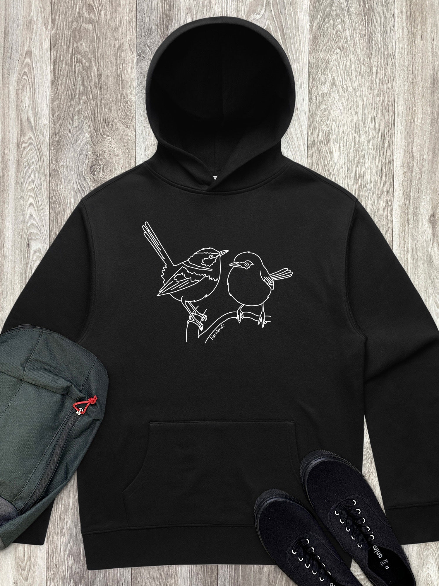 Superb Fairy Wren Men's Comfort Hood
