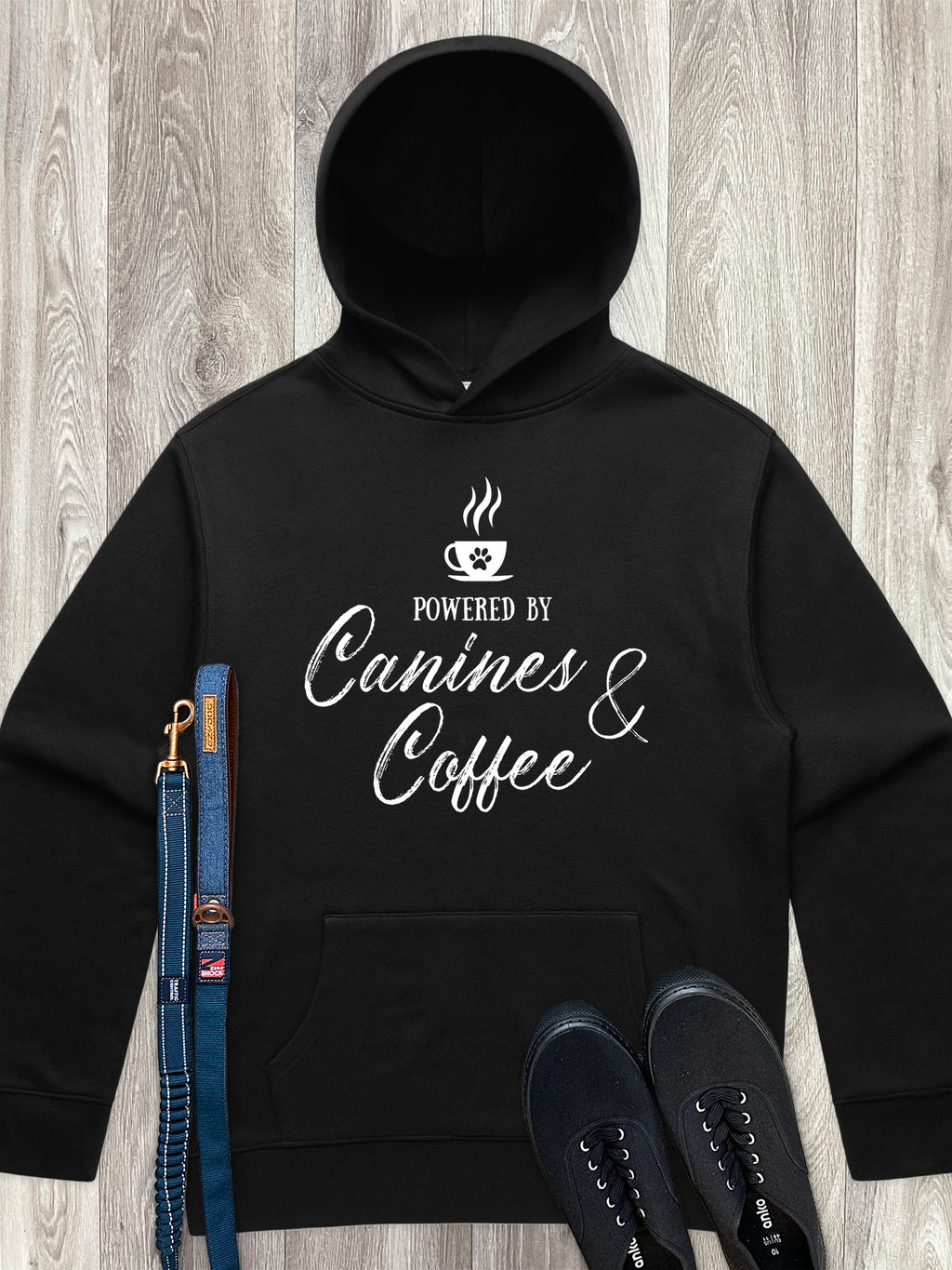 Canines & Coffee Men's Comfort Hood