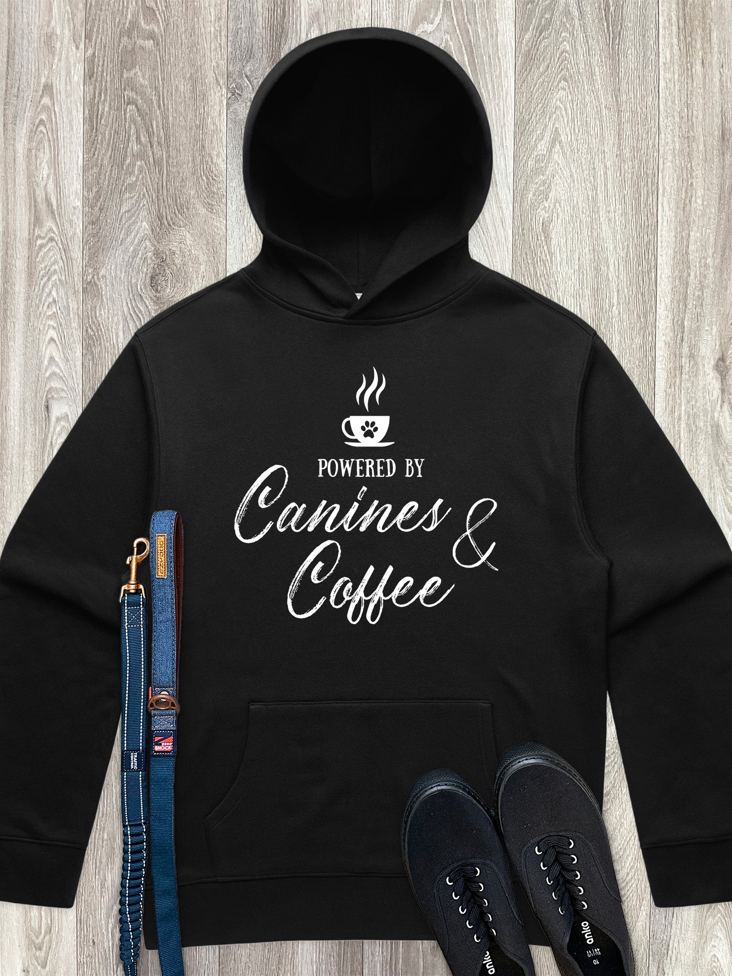 Canines & Coffee Men's Comfort Hood