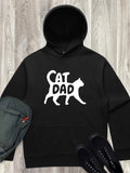 Cat Dad Silhouette Men's Comfort Hood