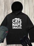 Cats. Naps. Snacks. Men's Comfort Hood