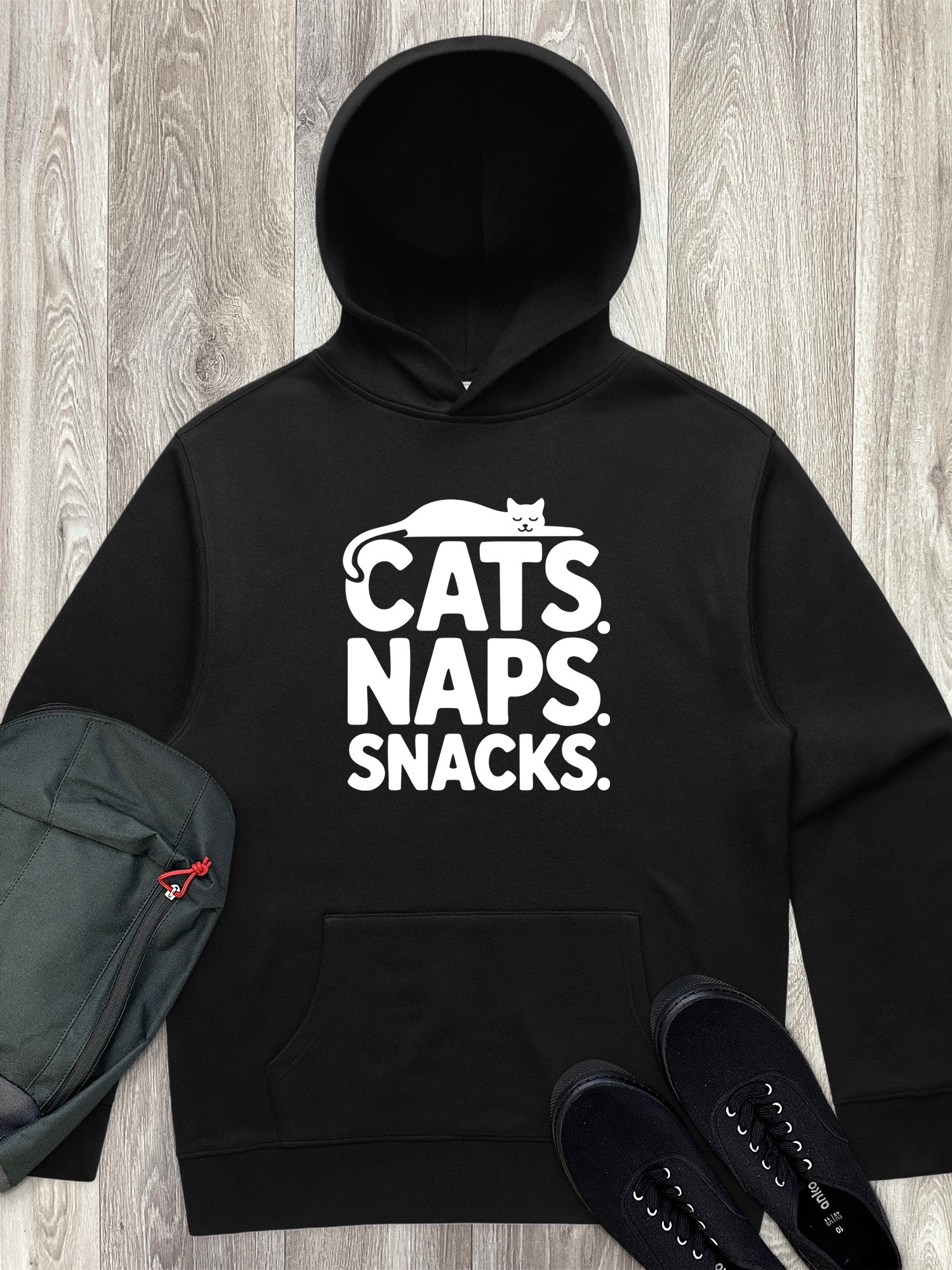 Cats. Naps. Snacks. Men's Comfort Hood