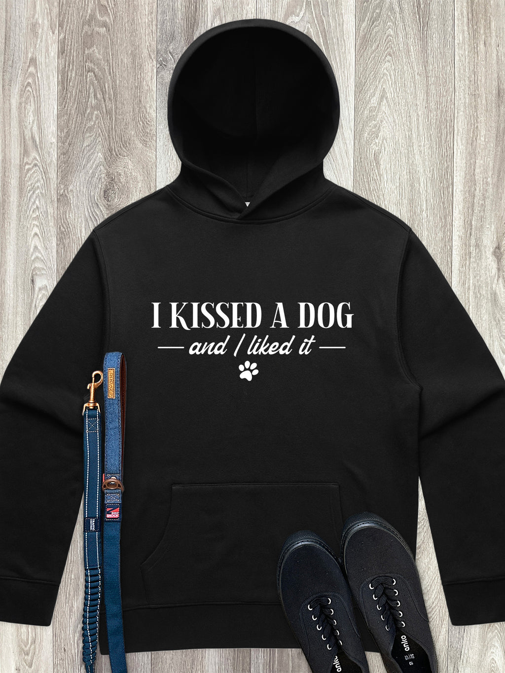 I Kissed A Dog And I Liked It Men's Comfort Hood