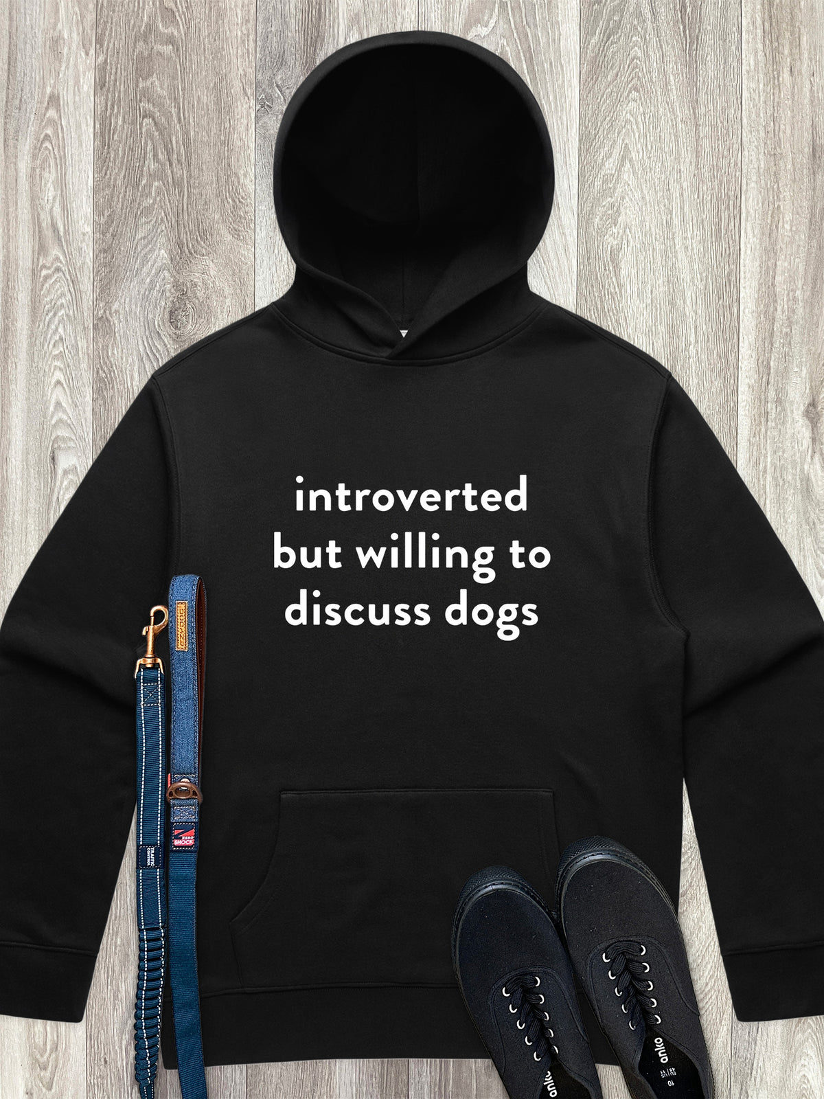 Introverted But Willing To Discuss Dogs Men&#39;s Comfort Hood