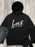 Love Is A Four-Legged Word Men's Comfort Hood